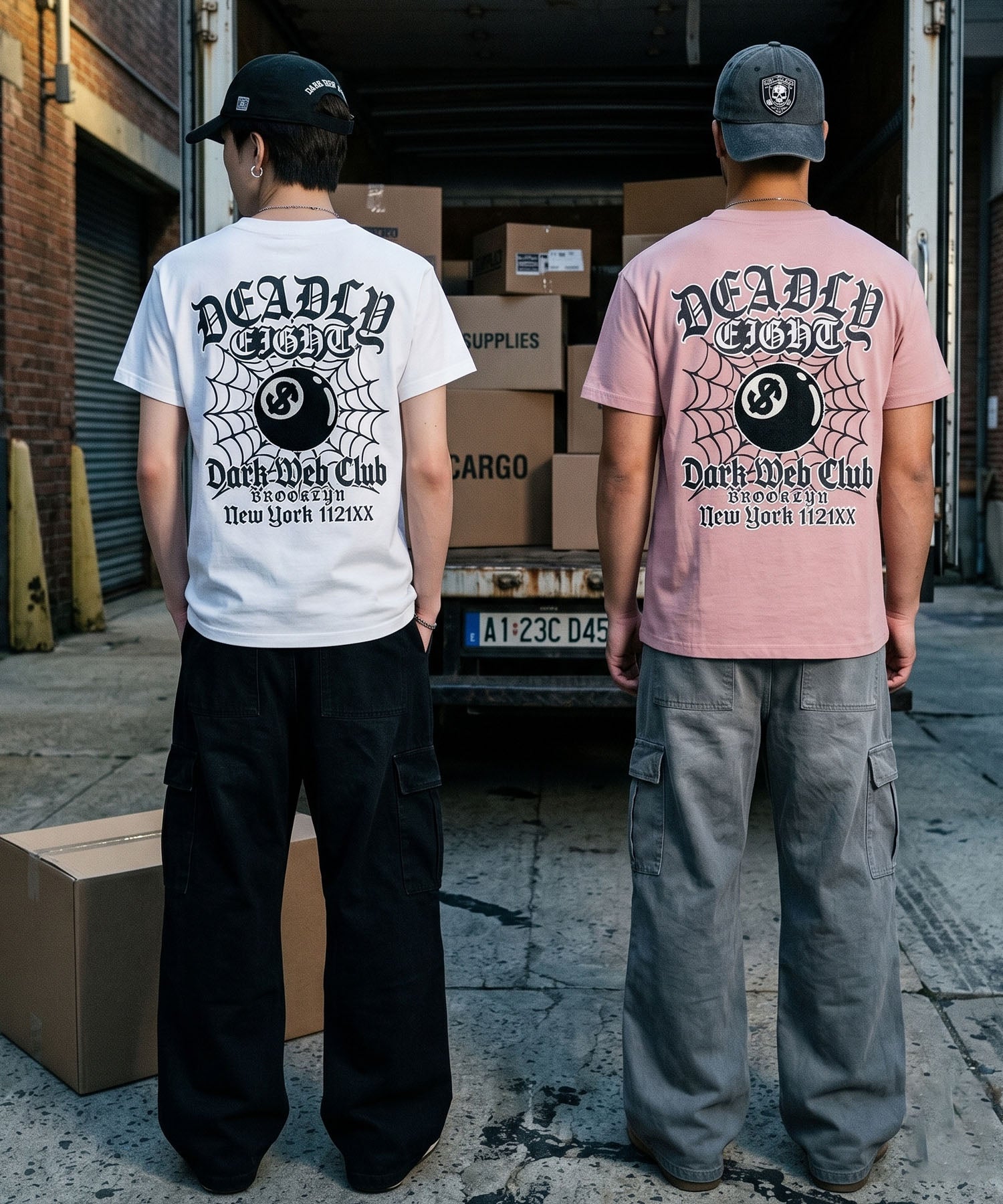 17%OFF】8ボールバックプリント半袖Tシャツ/サガラ刺繍ロゴ/ワン
