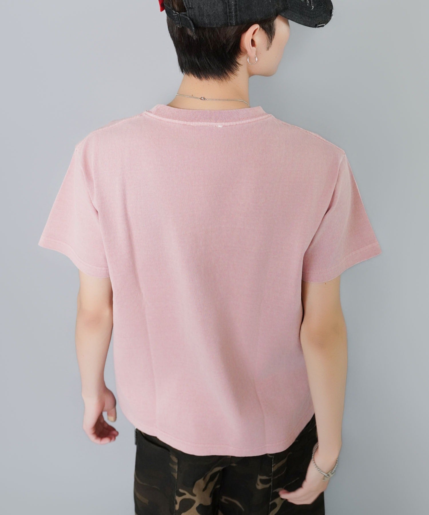 ダメージパッチワークロゴ半袖Tシャツ/レギュラー丈 | SPINNS WEB