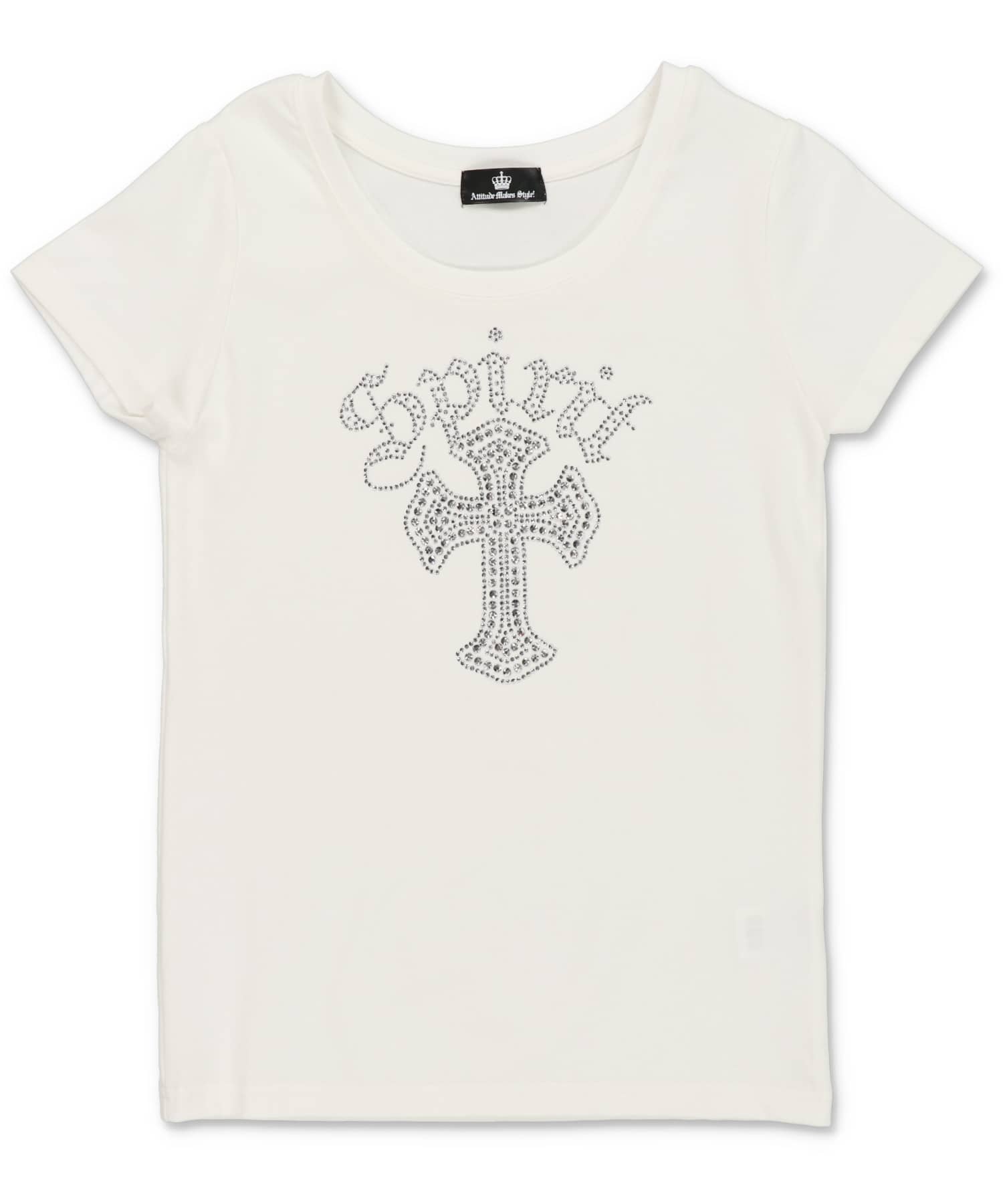 半袖Tシャツ/ラインストーンクロス/#平成ギャル | SPINNS WEB STORE