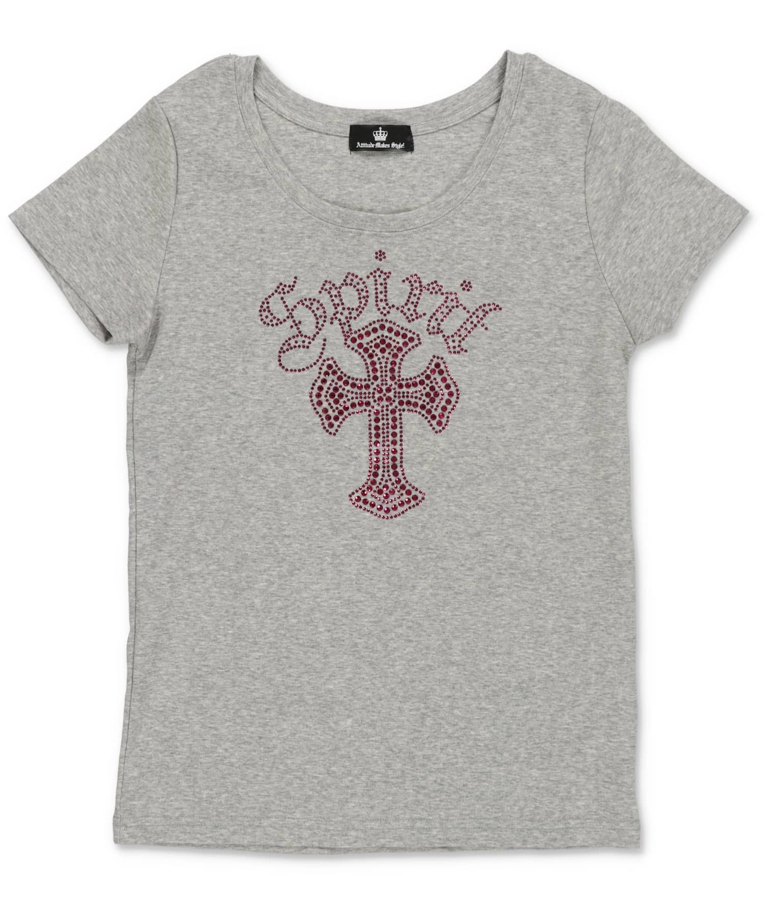 半袖Tシャツ/ラインストーンクロス/#平成ギャル | SPINNS WEB STORE
