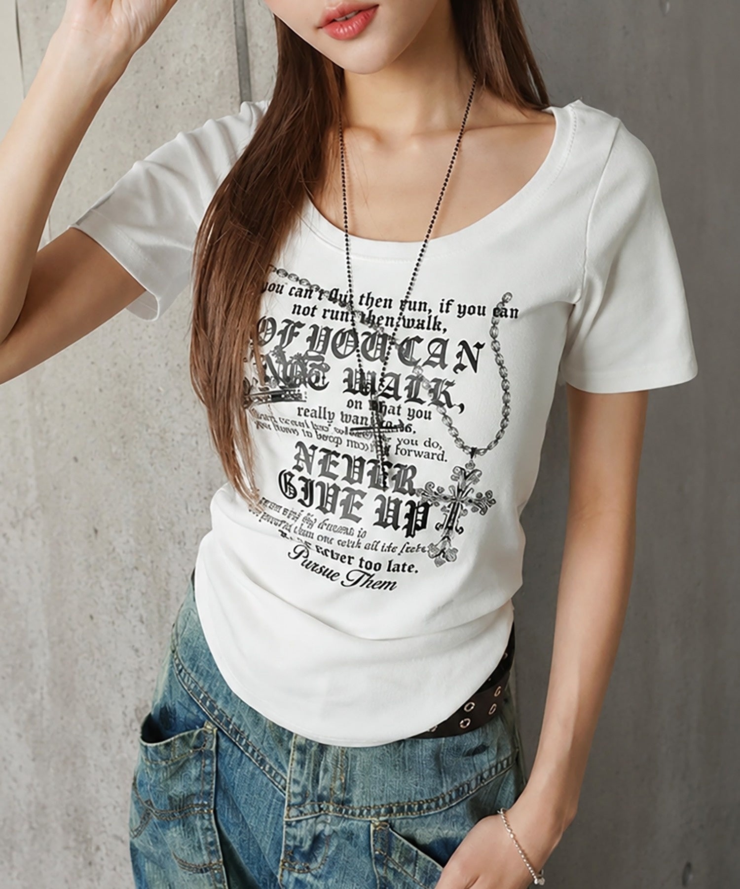 半袖Tシャツ/英字ロゴ/レター/#平成ギャル | SPINNS WEB STORE
