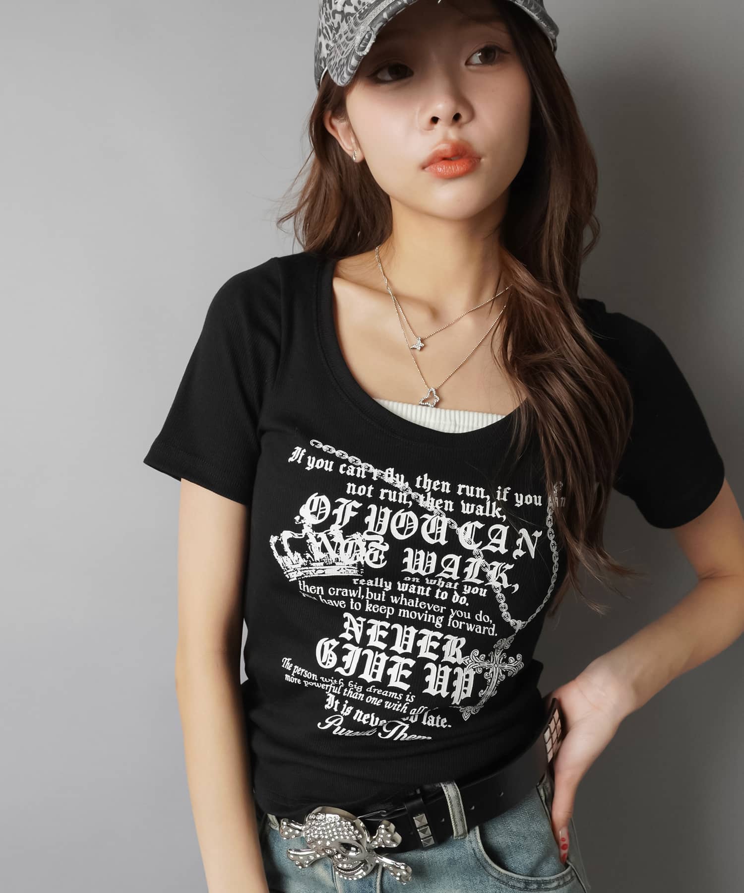 半袖Tシャツ/英字ロゴ/レター/#平成ギャル | SPINNS WEB STORE