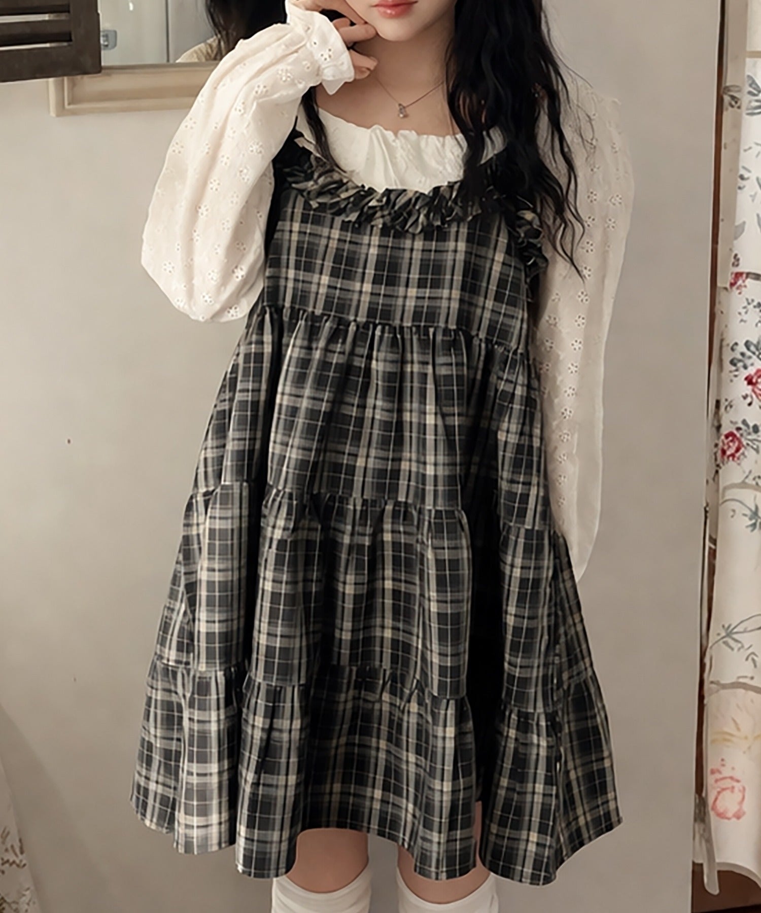 ティアードキャミワンピース/チェック | SPINNS WEB STORE | SPINNS
