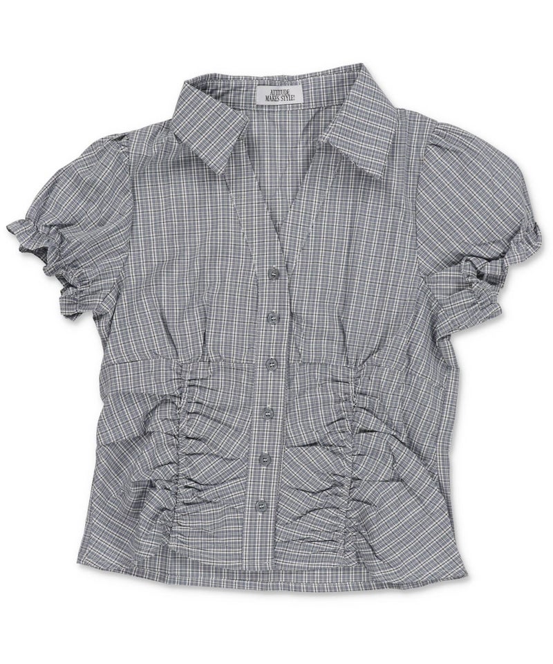 グレーxチェック