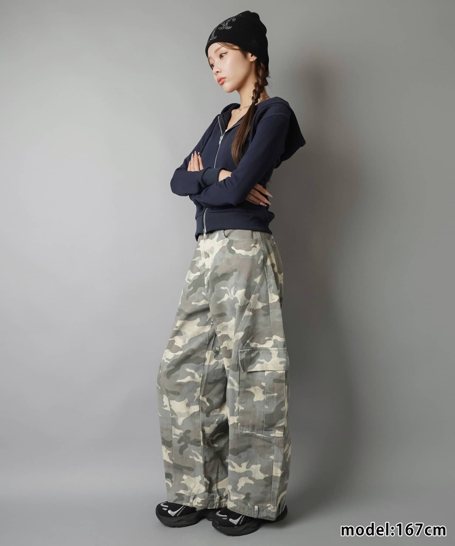 カモ柄バルーンパンツ/迷彩/#バディガール | SPINNS WEB STORE