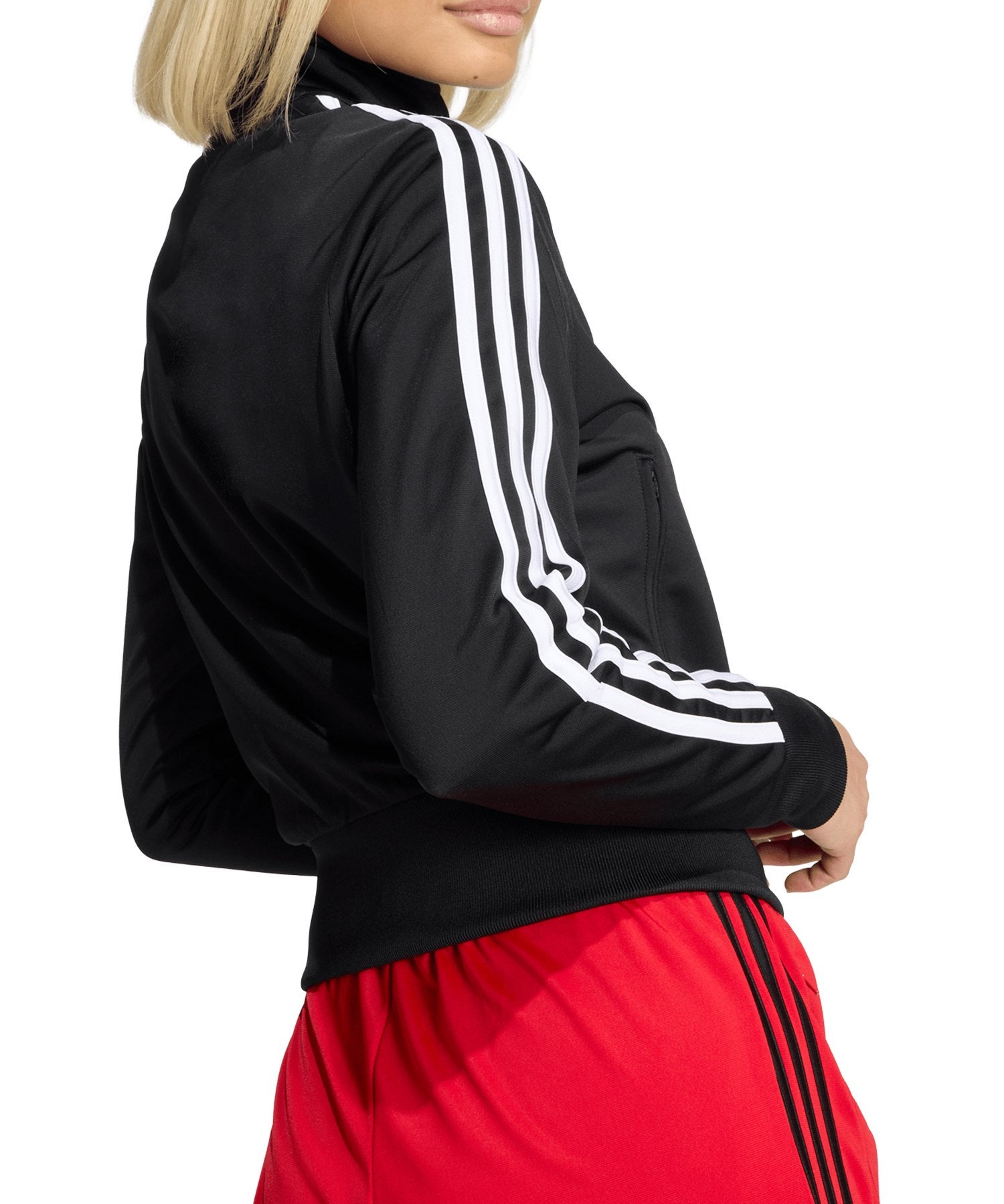 【adidas】トラックジャケット ショート丈 クロップド【美品】着丈42㎝ adidas originals アディダスオリジナルス クロップド丈トラック