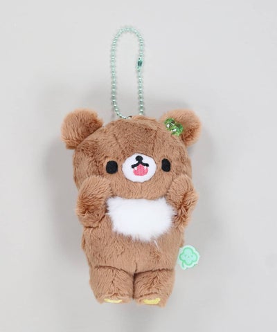 ≪リラックマ≫ぶらさげぬいぐるみキーホルダー/チャイロイコグマの 
