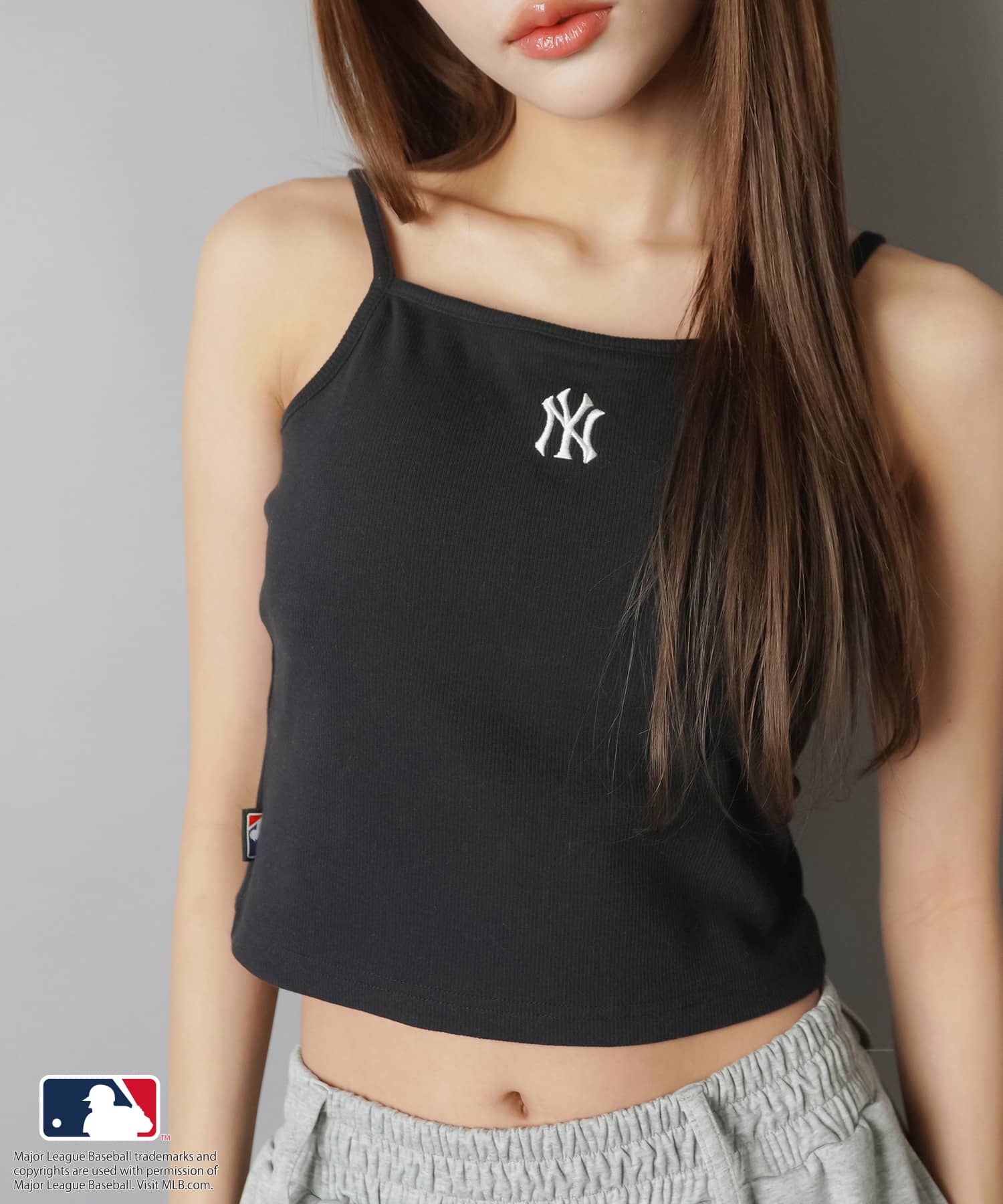 MLBカップ付きリブキャミソール