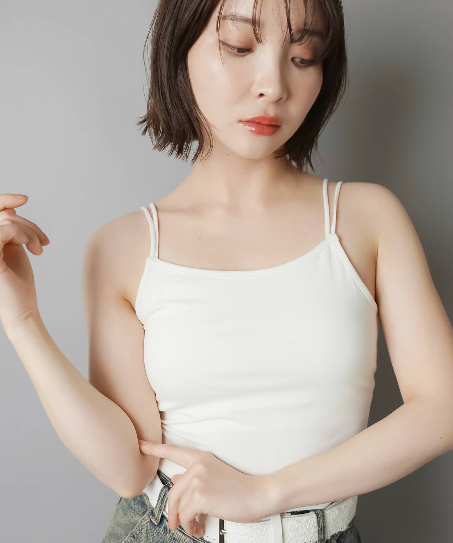 カップ付きキャミソール/2ストラップ | SPINNS WEB STORE | SPINNS