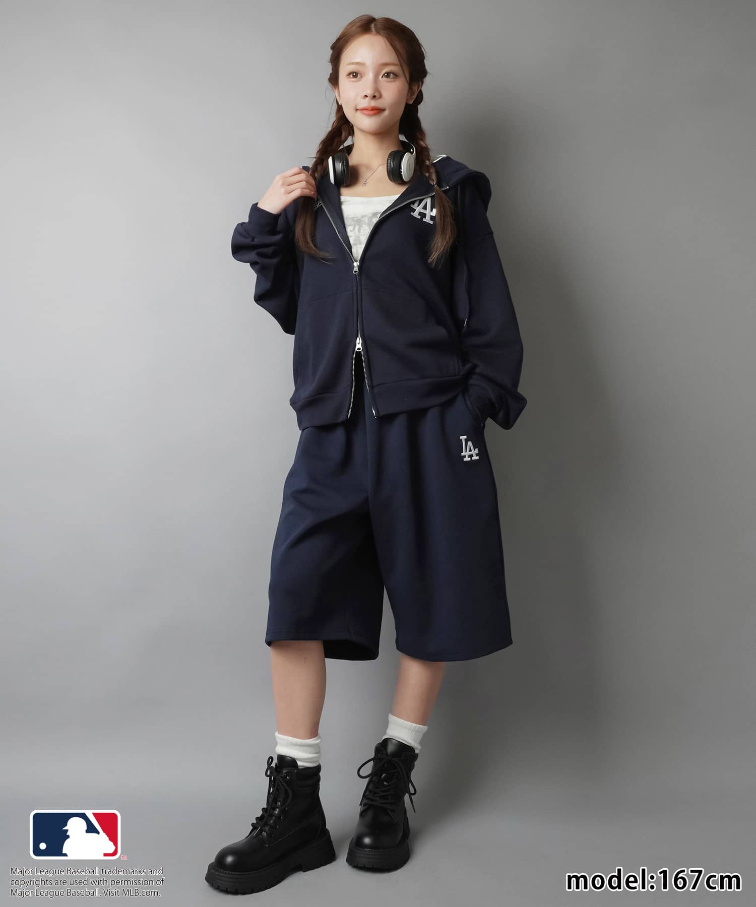 ≪MLB/メジャーリーグベースボール≫バルーンスウェットハーフパンツ