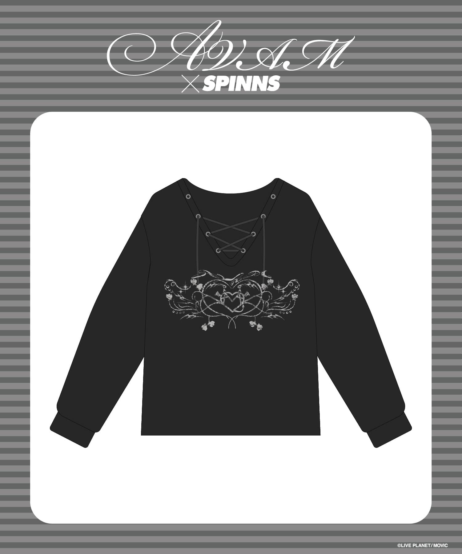 AVAM トレーナー 予約】『AVAM×SPINNS』 レースアップスウェット《6月中～下旬発送
