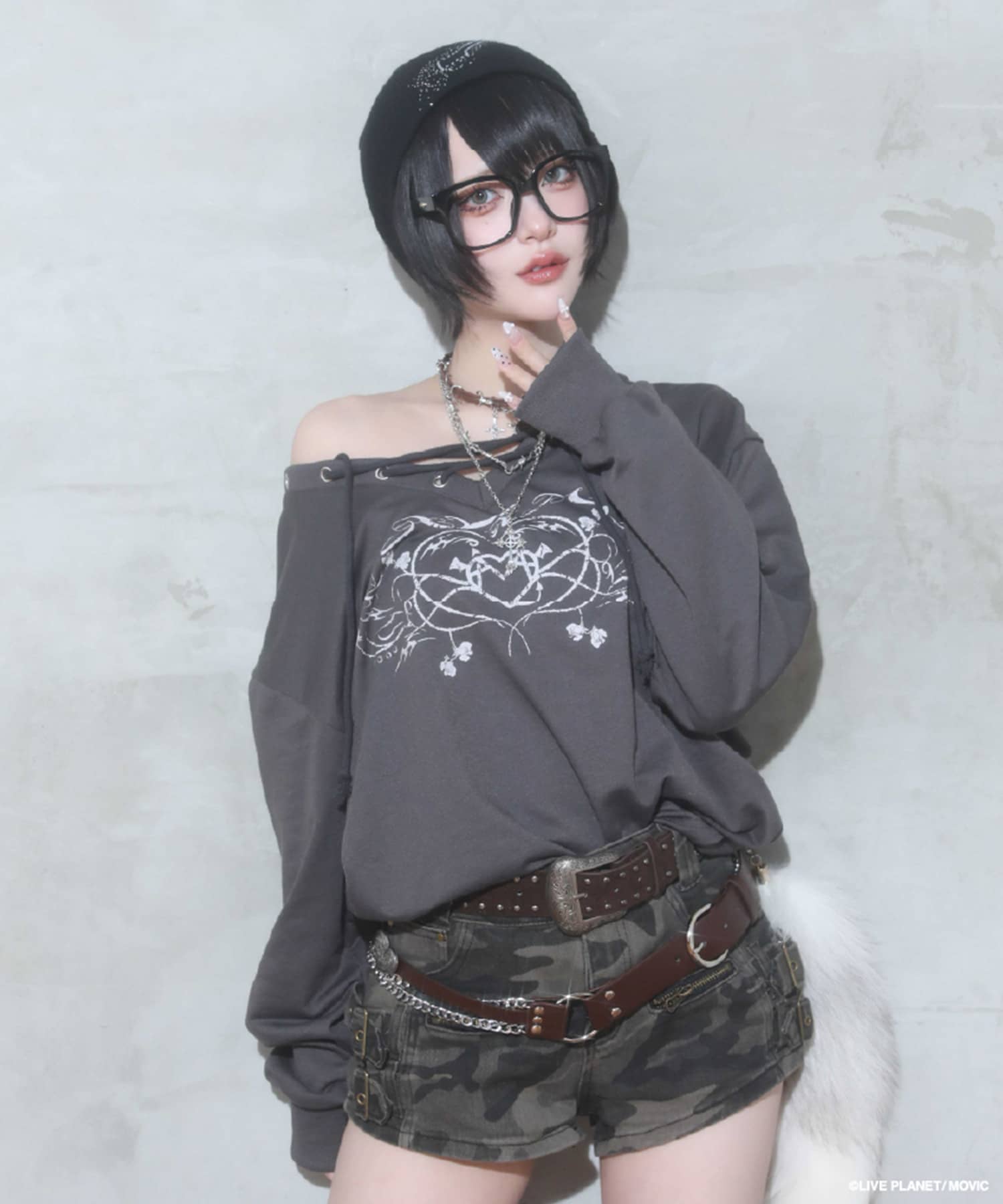 予約】『AVAM×SPINNS』 レースアップスウェット《6月中～下旬発送
