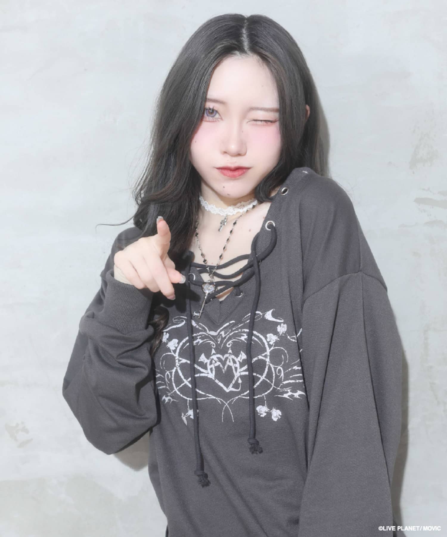 予約】『AVAM×SPINNS』 レースアップスウェット《6月中～下旬発送