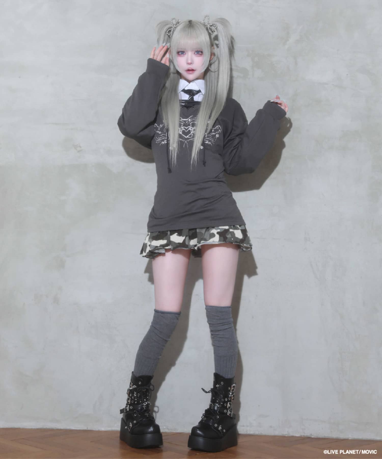 予約】『AVAM×SPINNS』 レースアップスウェット《6月中～下旬発送