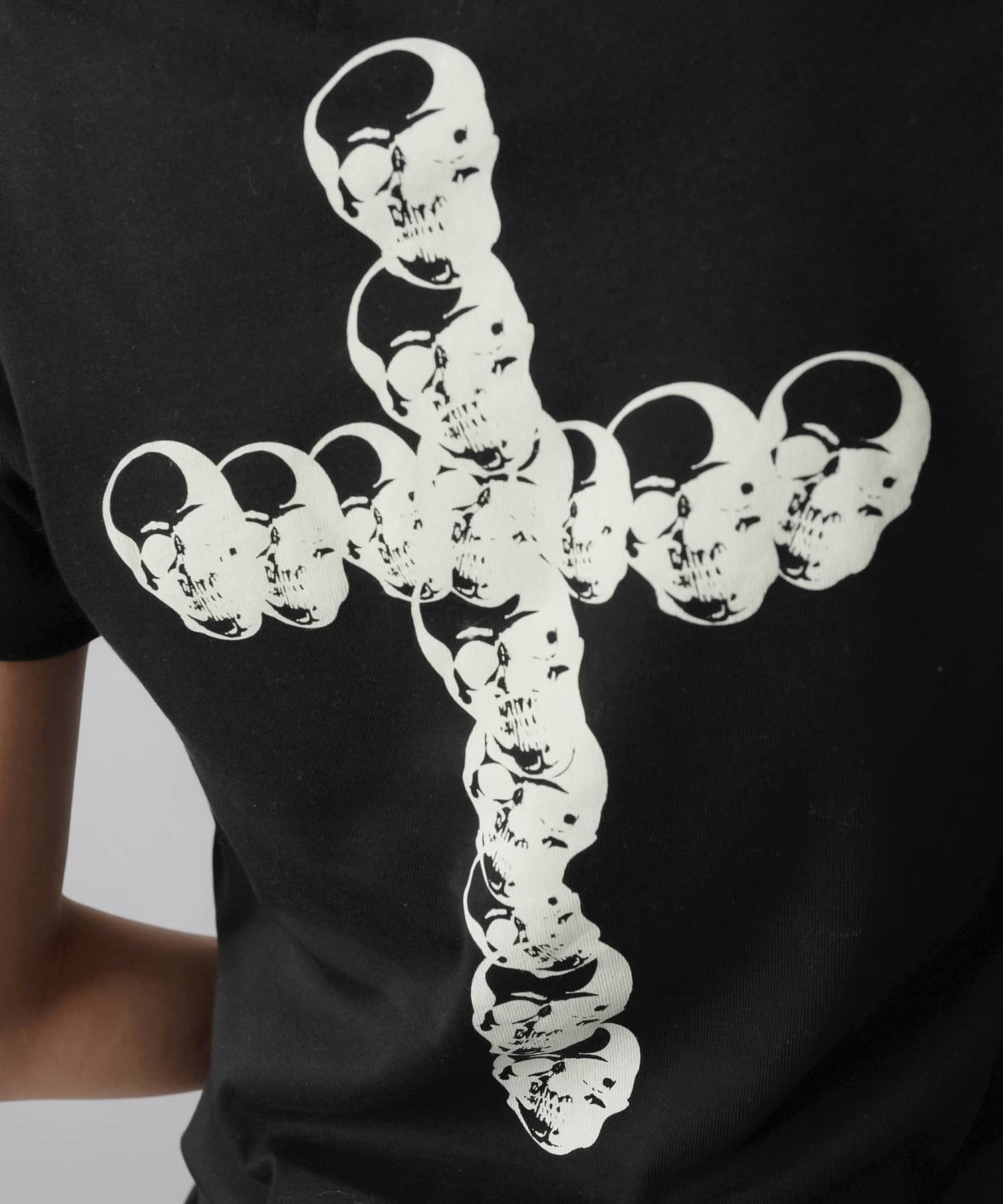 スクエアネック半袖Tシャツ/スカルクロス/#平成ギャル | SPINNS WEB