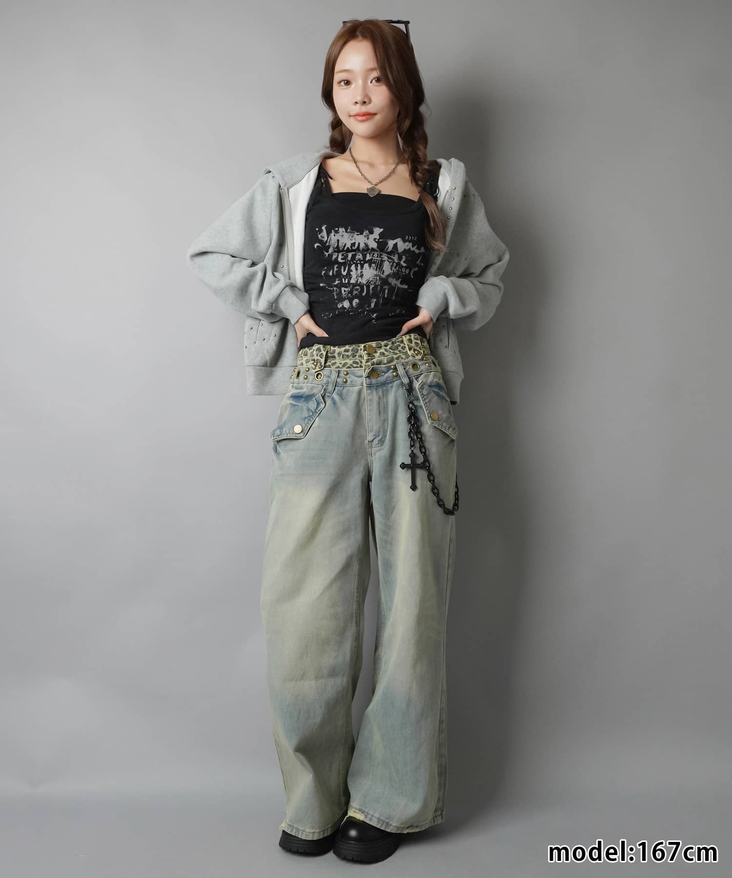 ムラ染め風ハトメタンクトップ/ロゴ | SPINNS WEB STORE | SPINNS