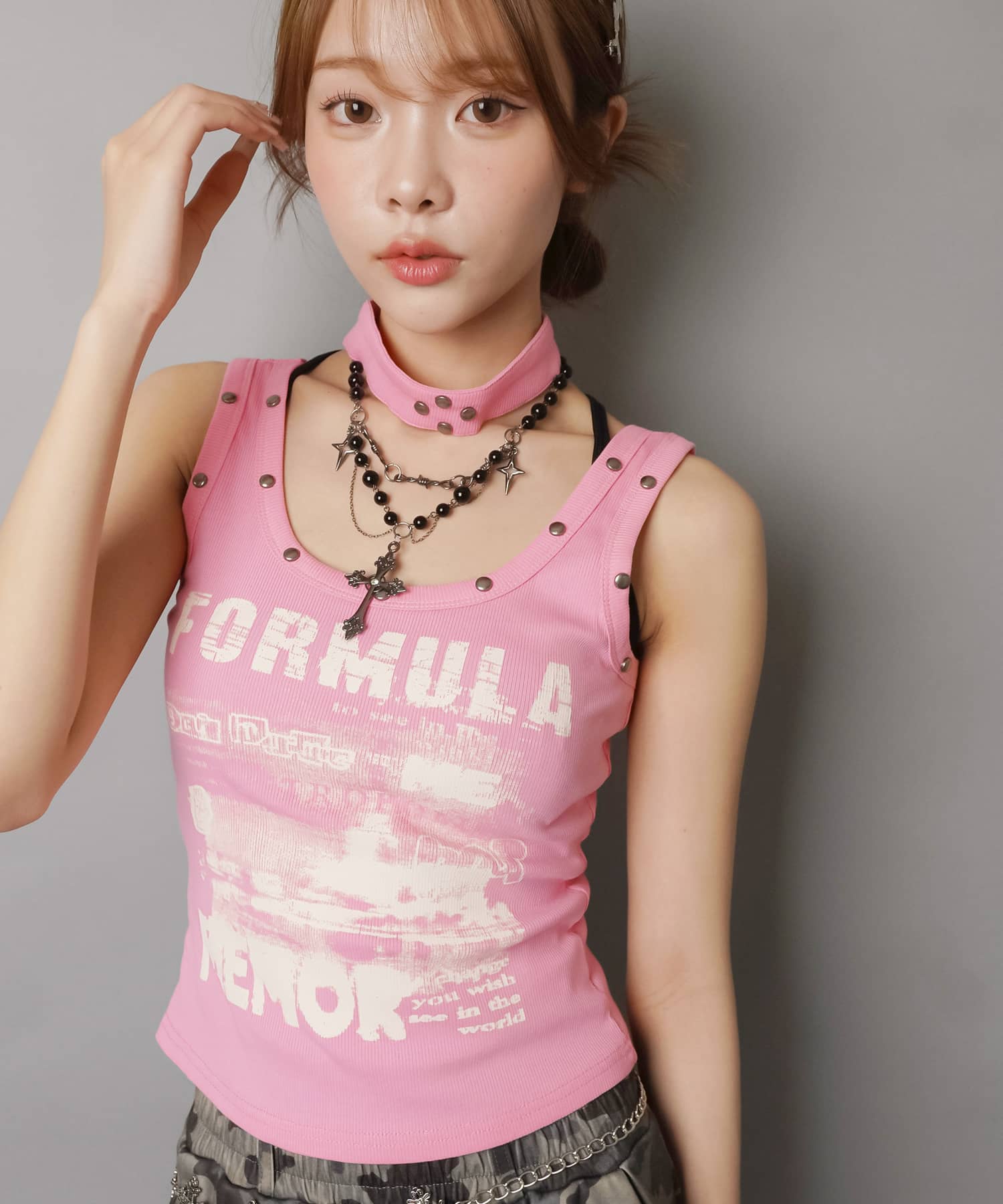 チョーカー付きタンクトップ/#平成ギャル | SPINNS WEB STORE | SPINNS
