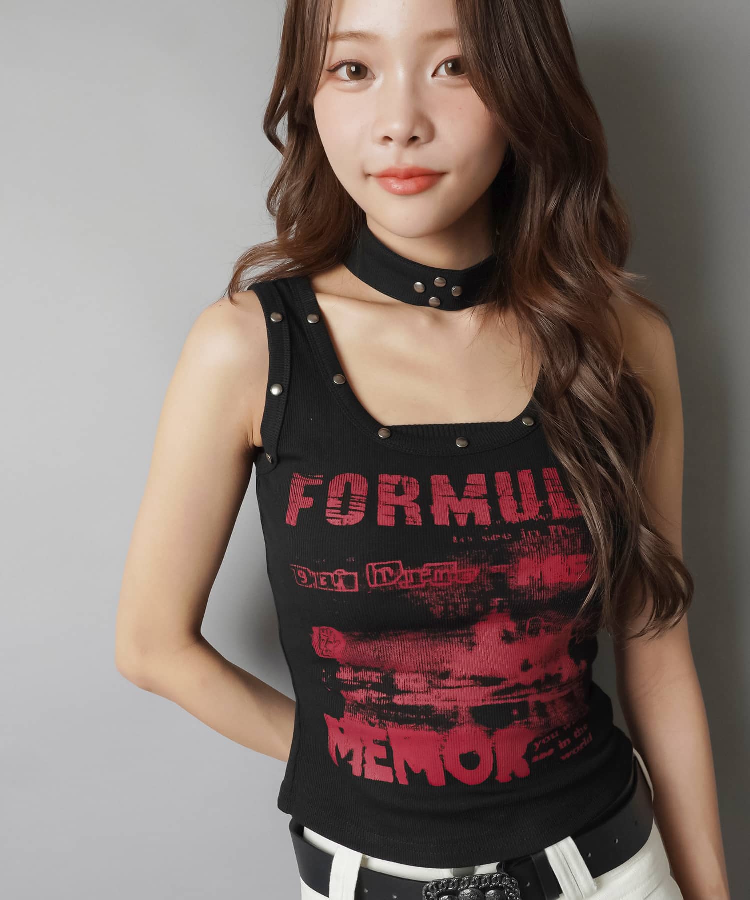 チョーカー付きタンクトップ/#平成ギャル | SPINNS WEB STORE | SPINNS