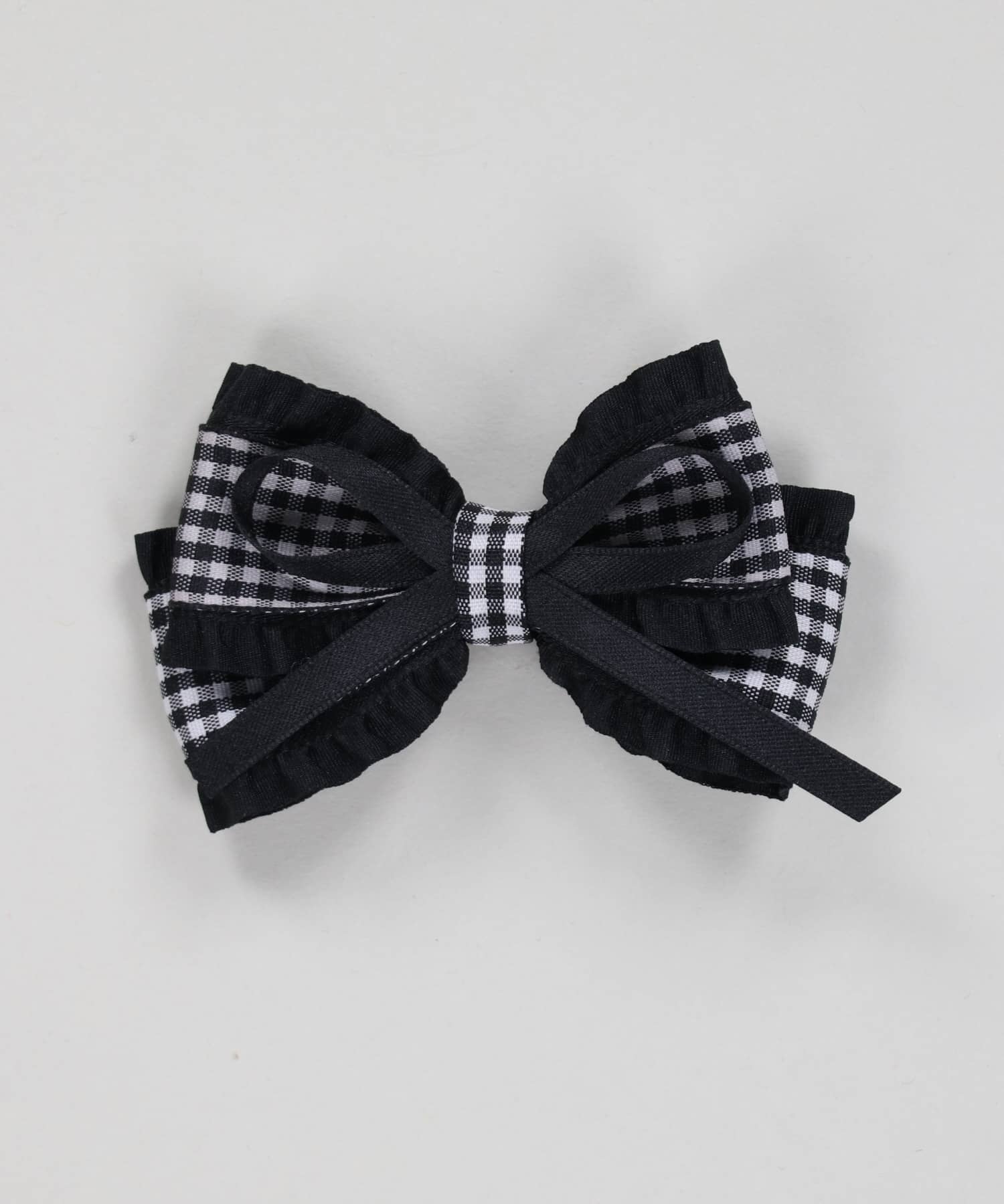 チェック柄ヘアクリップ/重ねリボン | SPINNS WEB STORE | SPINNS
