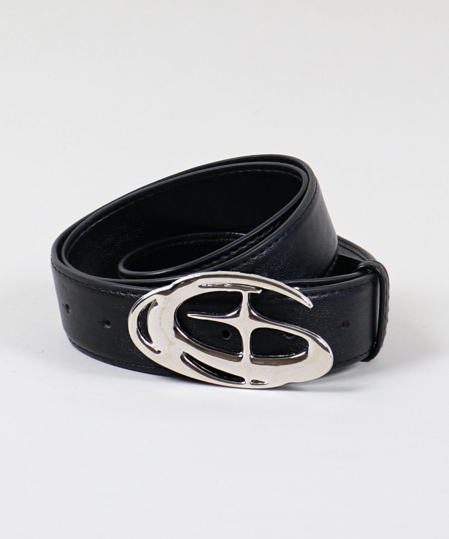 シルバーバックル合皮デザインベルト/モチーフ | SPINNS WEB STORE