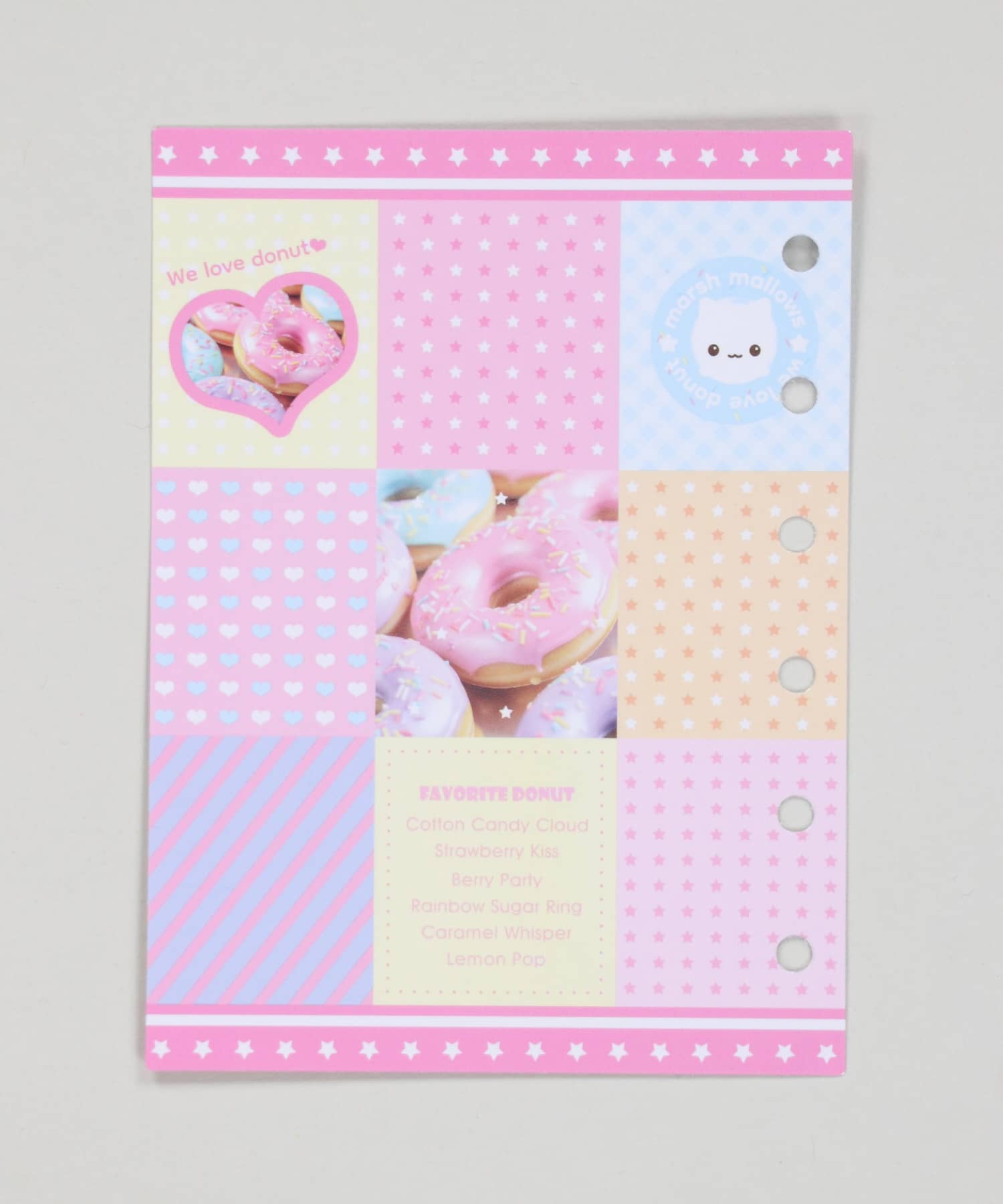 ≪MERING/メリング≫マシュマロズ カンバインダー/6穴シールバインダー