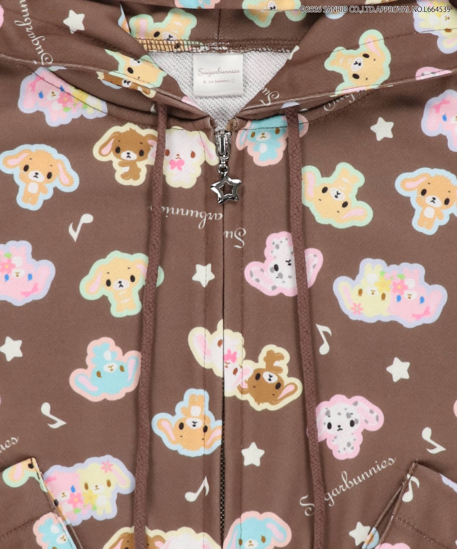 シュガーバニーズ×SPINNS』総柄ジップパーカー | SPINNS WEB STORE
