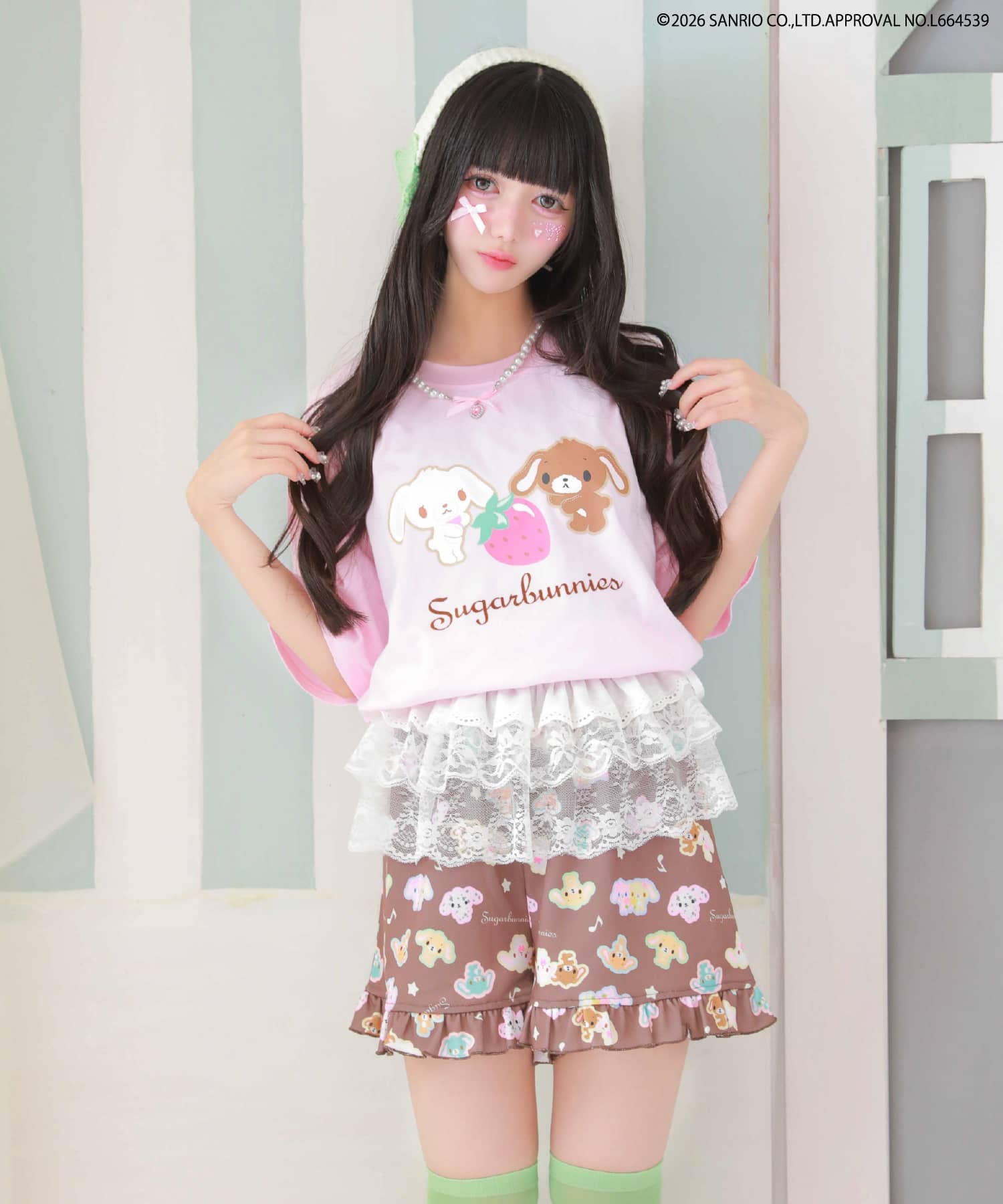 シュガーバニーズ×SPINNS』総柄フリルショートパンツ | SPINNS WEB