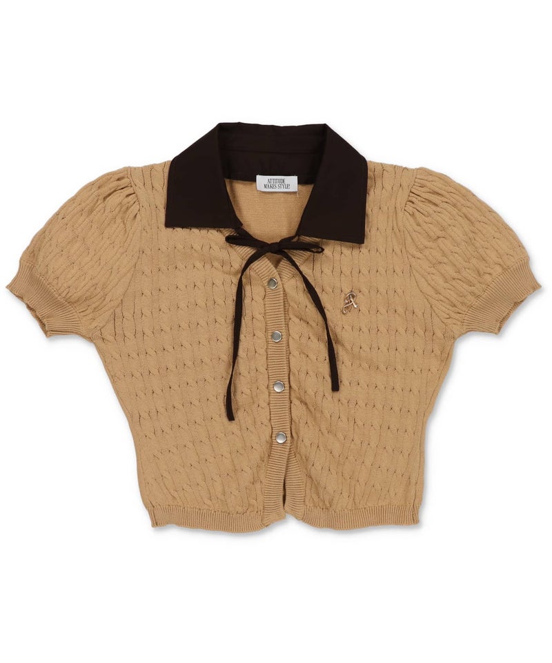 ベージュxブラウン