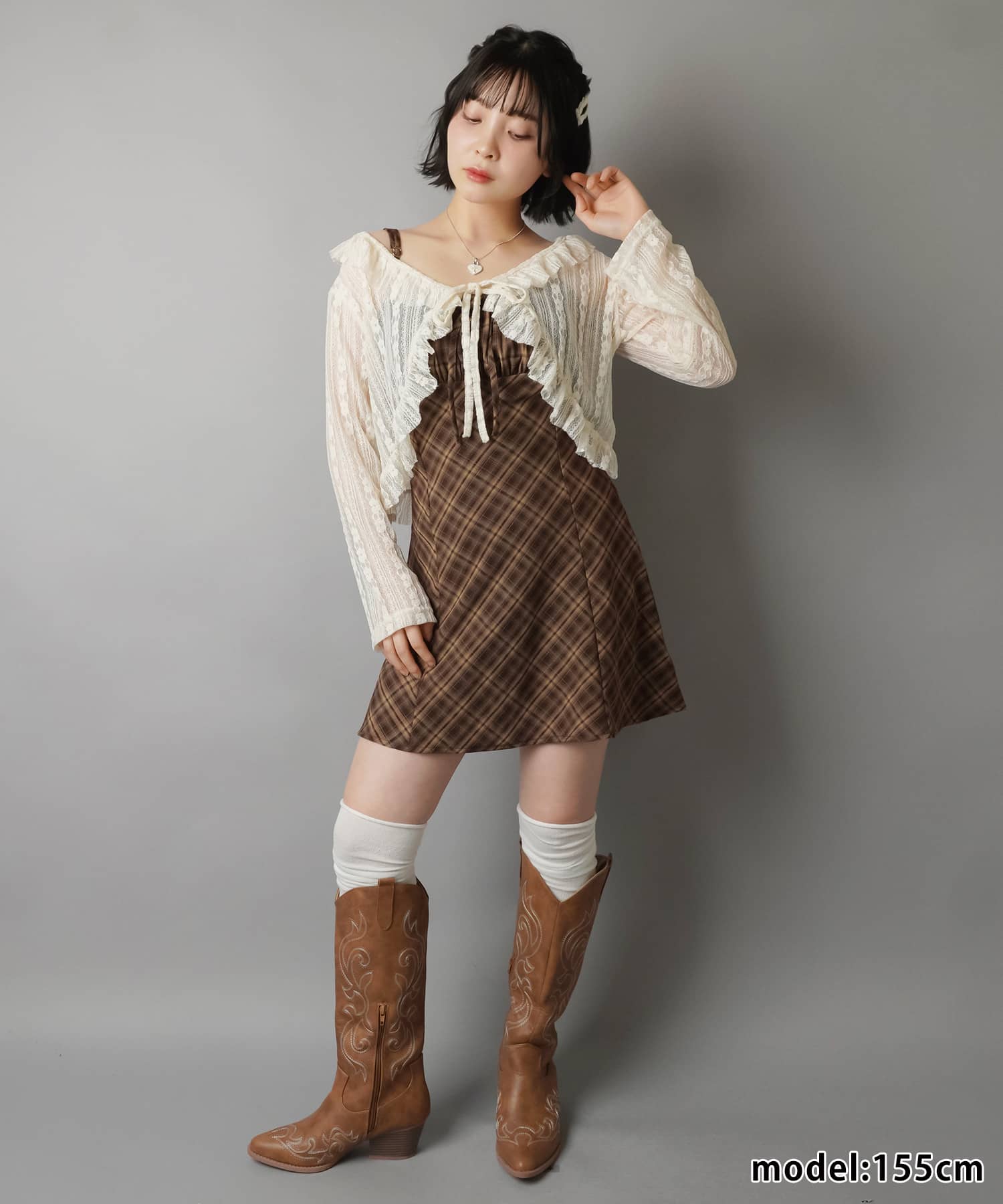 長袖レースカーディガン/ボレロ/フラワー/全7色 | SPINNS WEB STORE