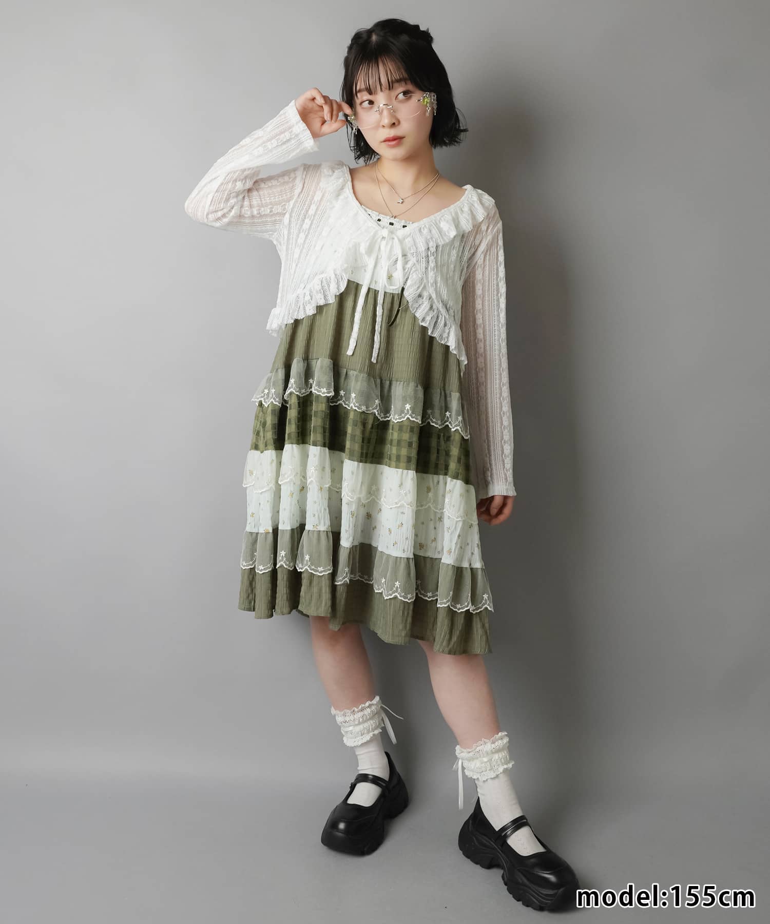長袖レースカーディガン/ボレロ/フラワー | SPINNS WEB STORE | SPINNS