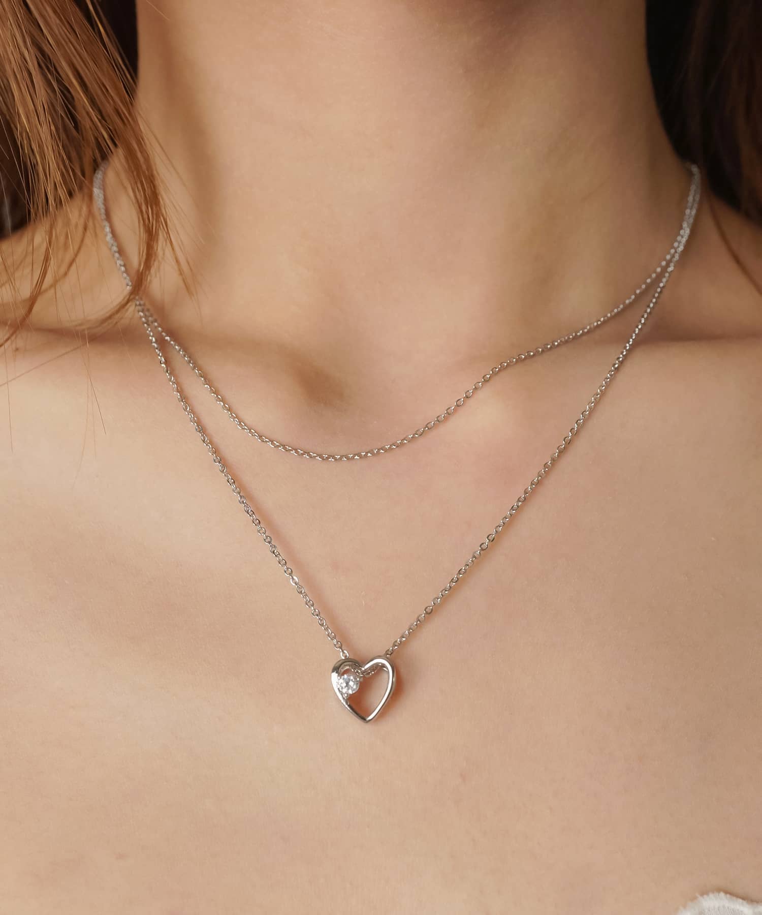 細ネックレス/2連シルバー/全6種＜メール便対応＞ | SPINNS WEB STORE