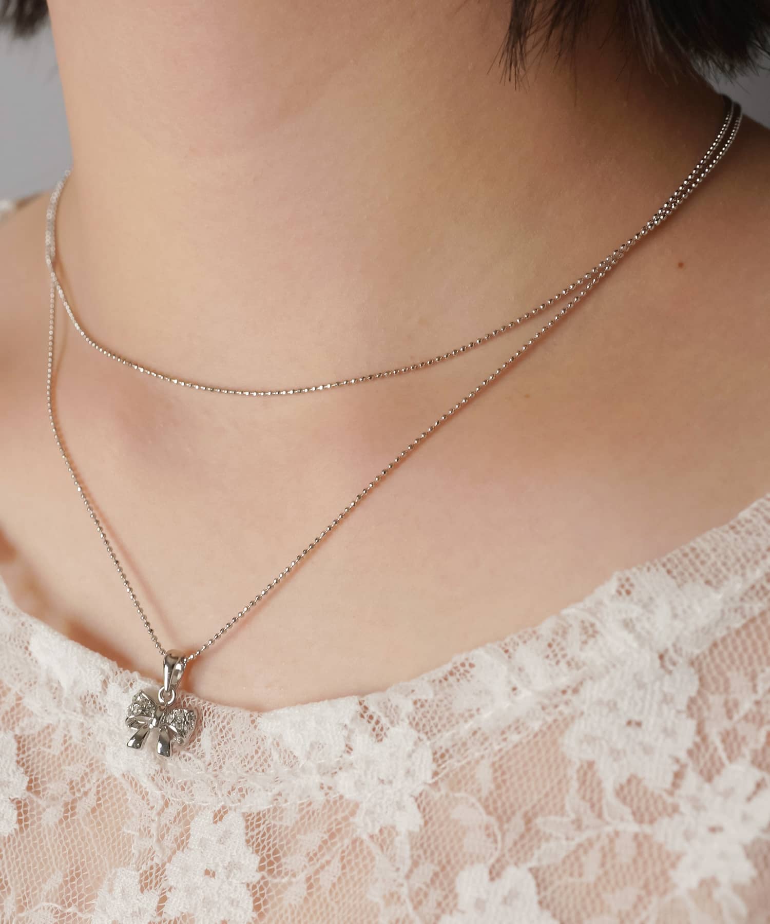 細ネックレス/2連シルバー/全6種＜メール便対応＞ | SPINNS WEB STORE