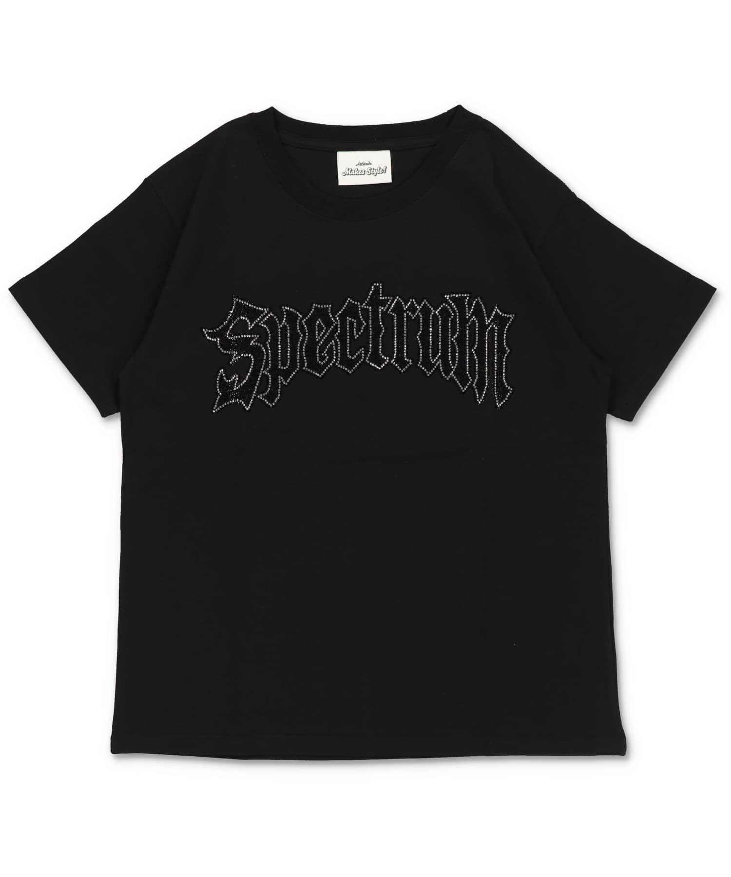 短丈半袖Tシャツ/ラインストーンロゴ | SPINNS WEB STORE | SPINNS
