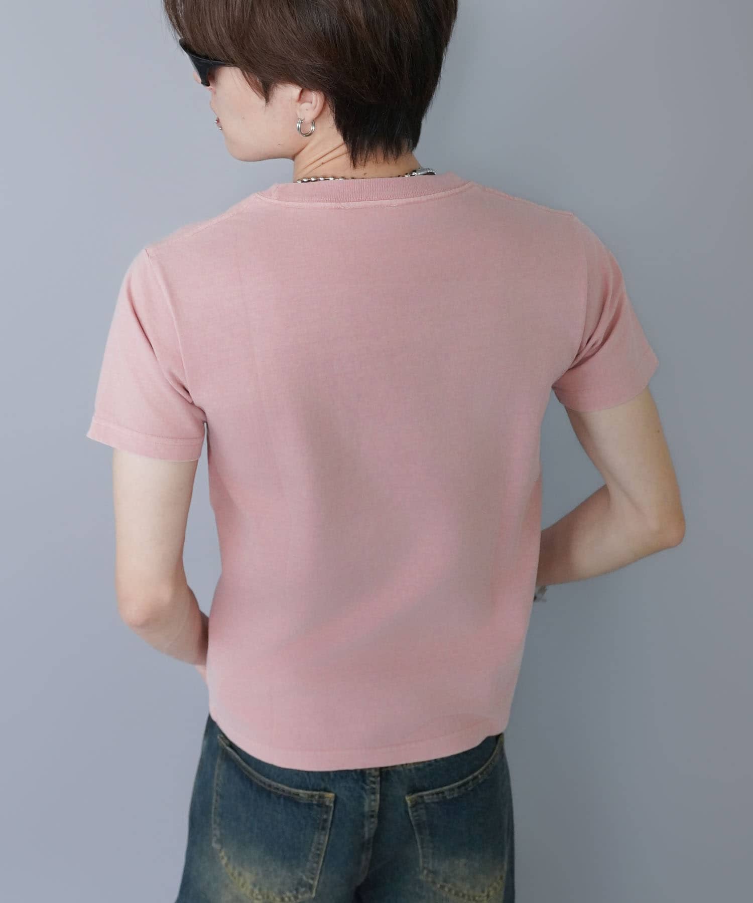 短丈半袖Tシャツ/ラインストーンロゴ | SPINNS WEB STORE | SPINNS