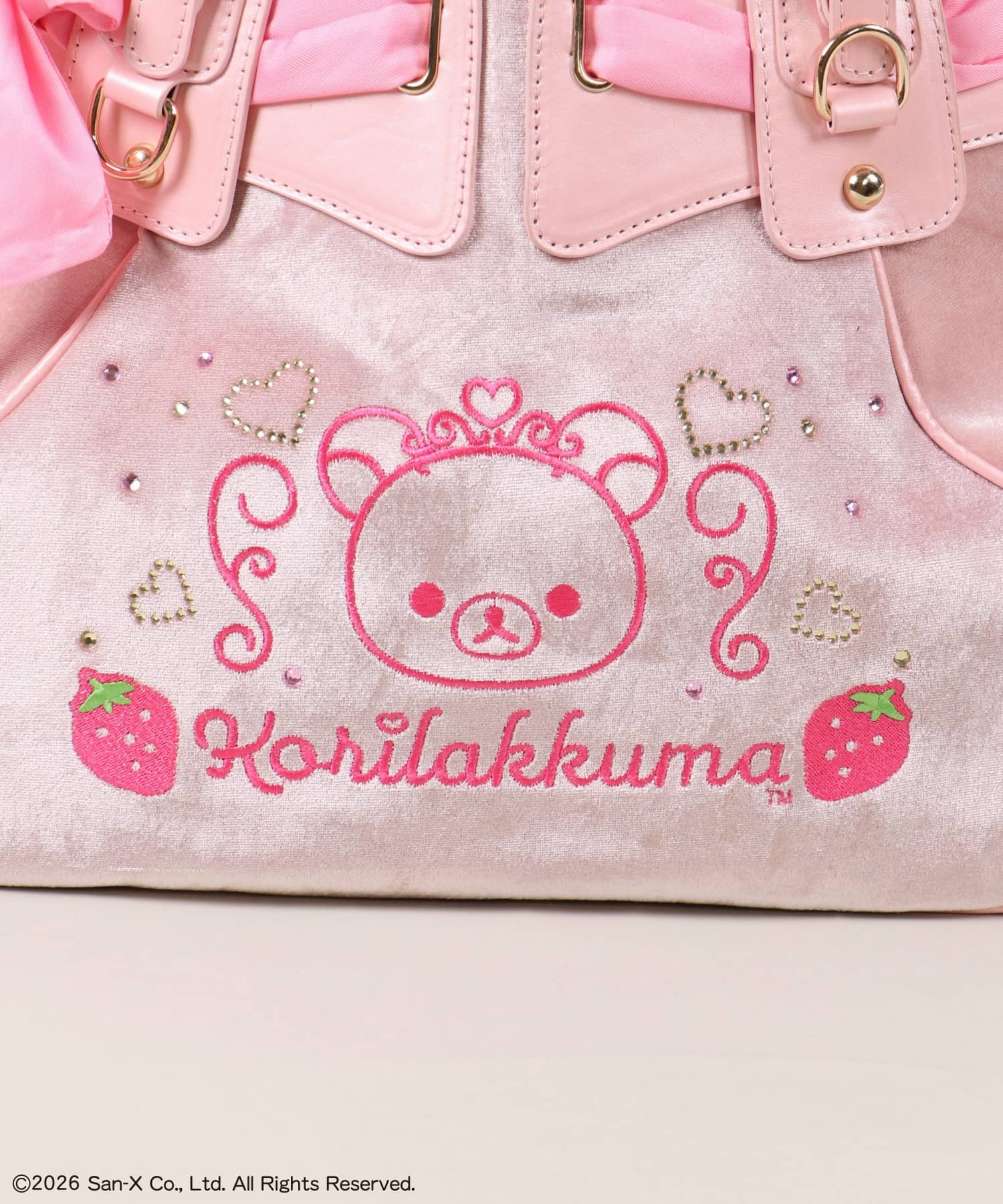 コリラックマ×SPINNS』ベロアバッグ #姫ギャル | SPINNS WEB STORE