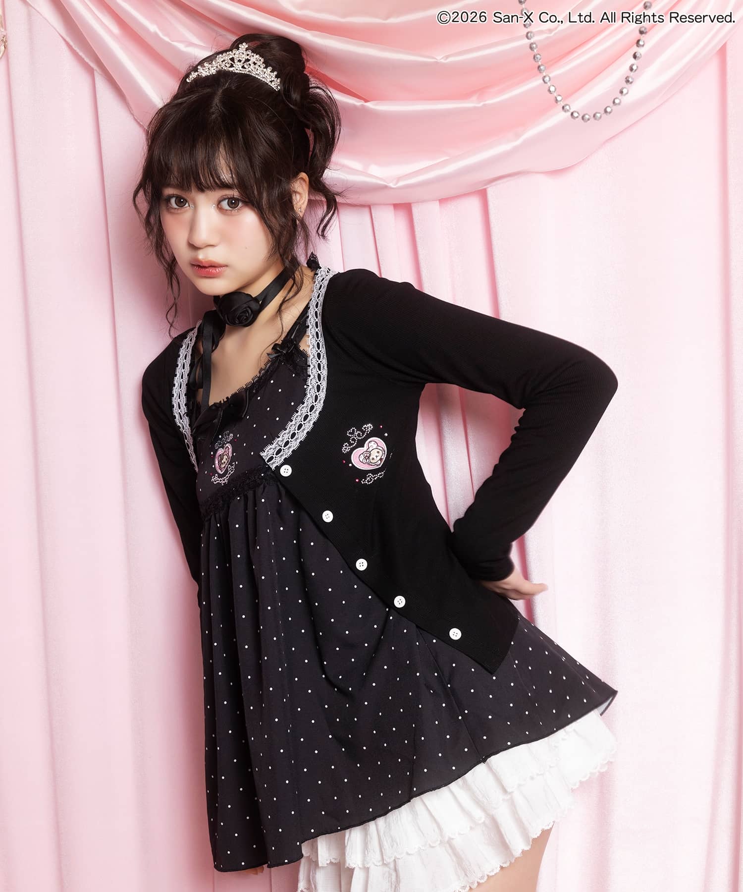 コリラックマ×SPINNS』キャミ+カーディガン #姫ギャル 《6/19～発送