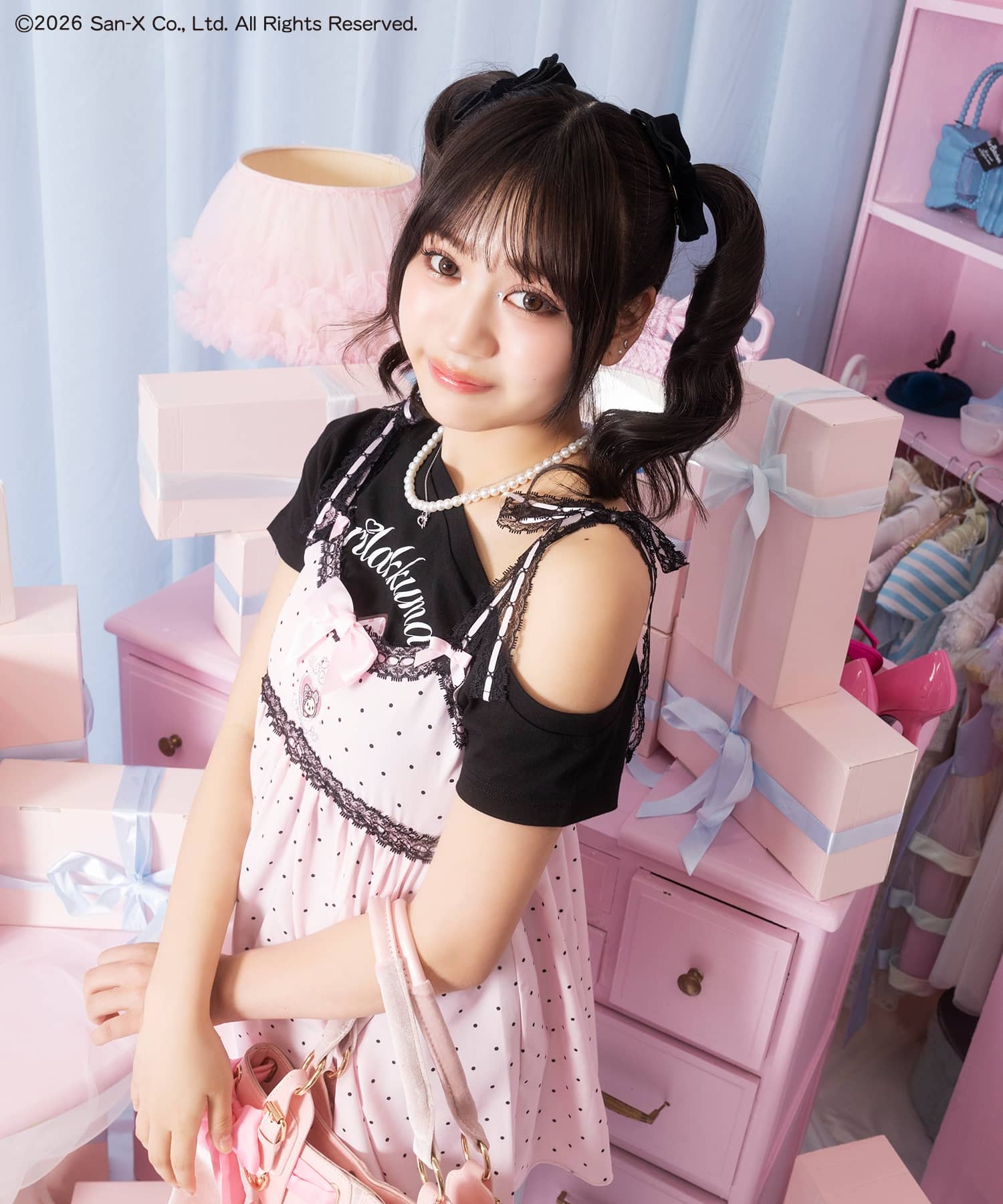 コリラックマ×SPINNS』レースフリルワンピ #姫ギャル 《6/19～発送