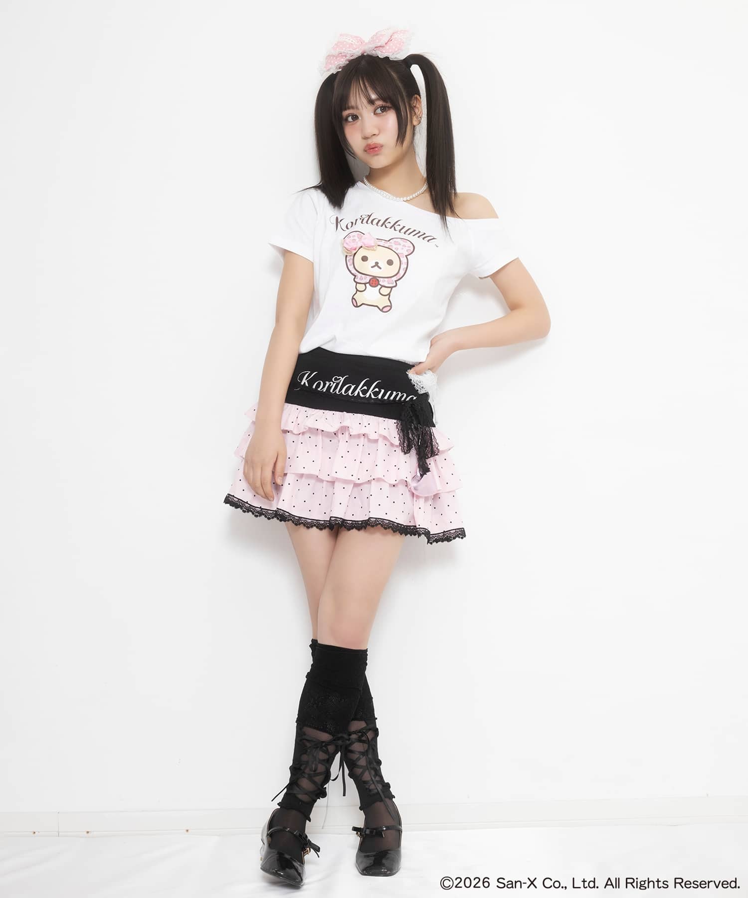コリラックマ×SPINNS』太リブウエストミニスカート #姫ギャル 《6/19