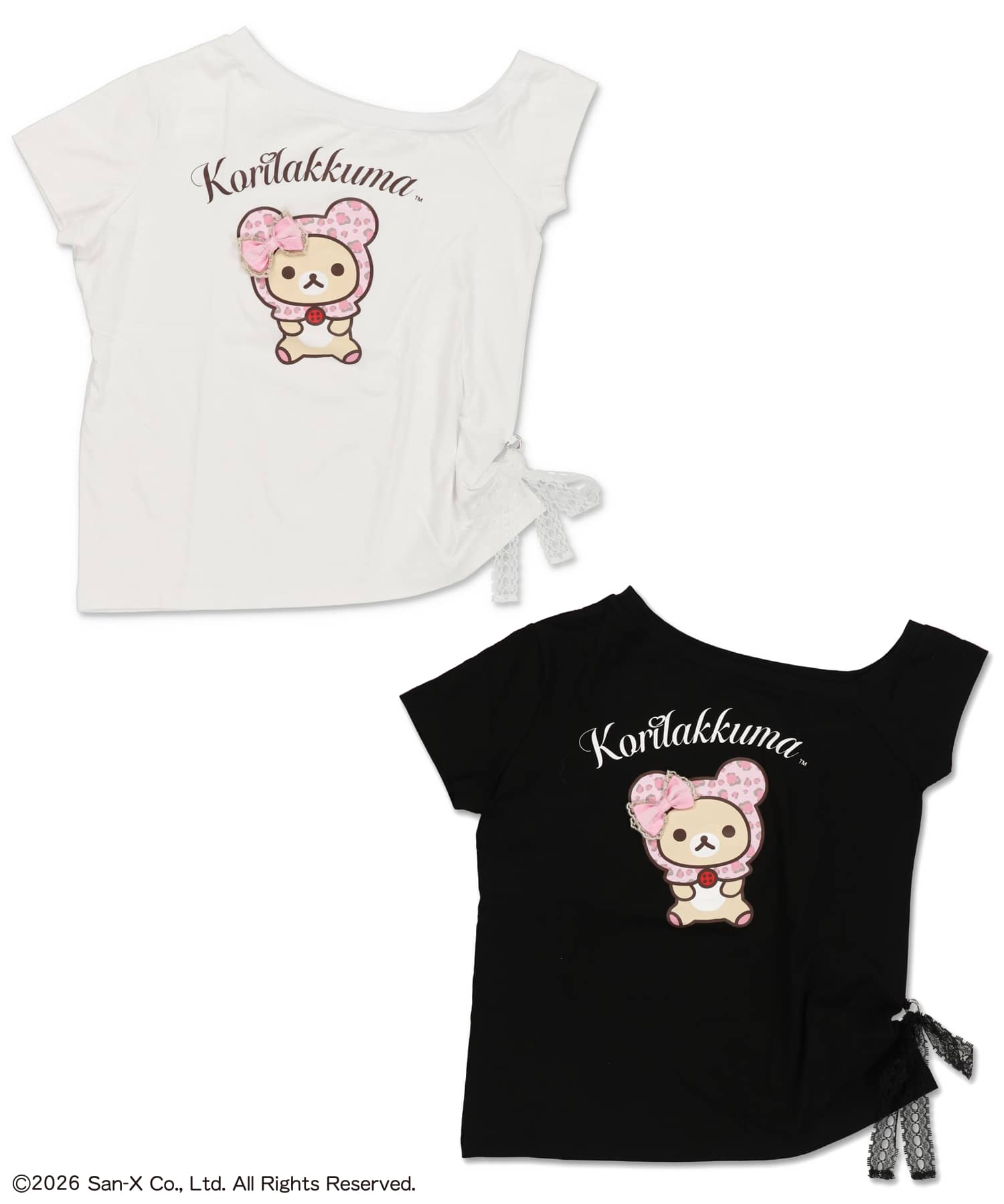 コリラックマ×SPINNS』オフショルルーズTシャツ #姫ギャル | SPINNS