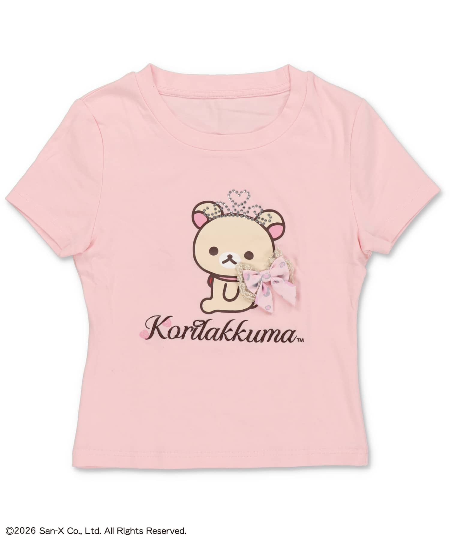 コリラックマ×SPINNS』ラインストーン付きピタTシャツ #姫ギャル 《6