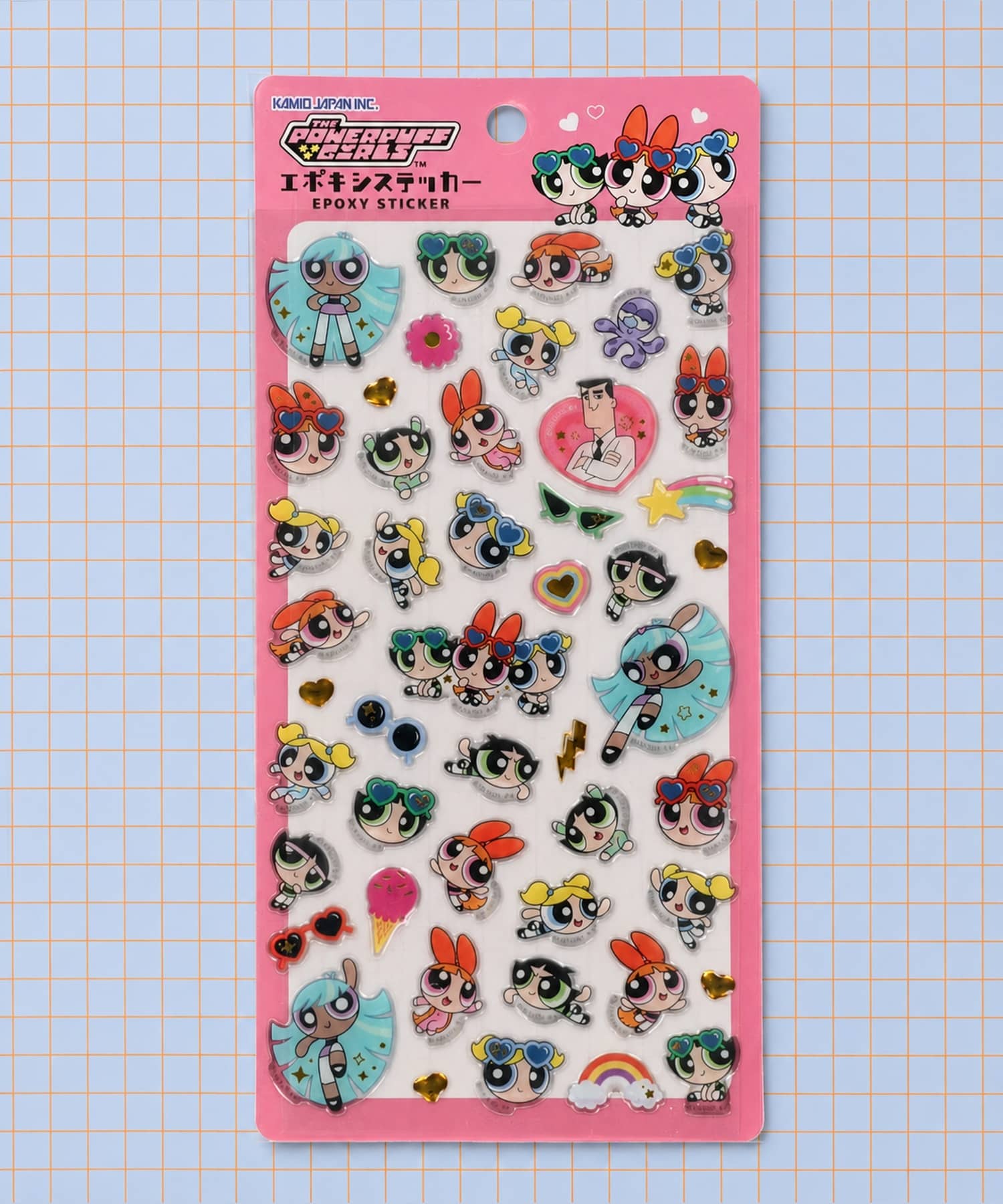 ぷ*ー様 NWA6963シャーゴティック隕石パワーステッカーとケース付き3.50 75%OFF】≪パワーパフガールズ≫エポキシステッカー/シール＜メール便