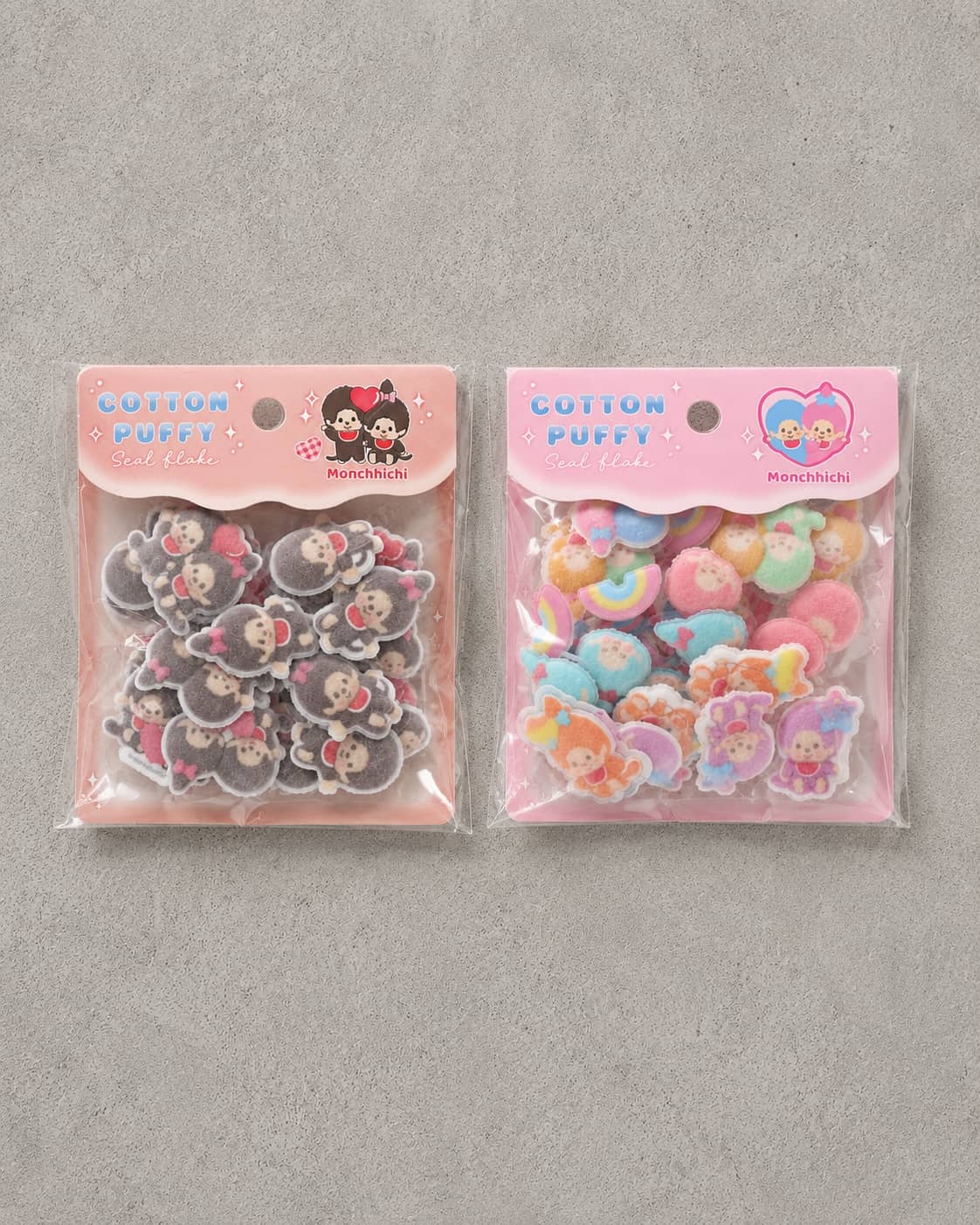 ≪モンチッチ≫コットンパフィーシールフレーク＜メール便対応