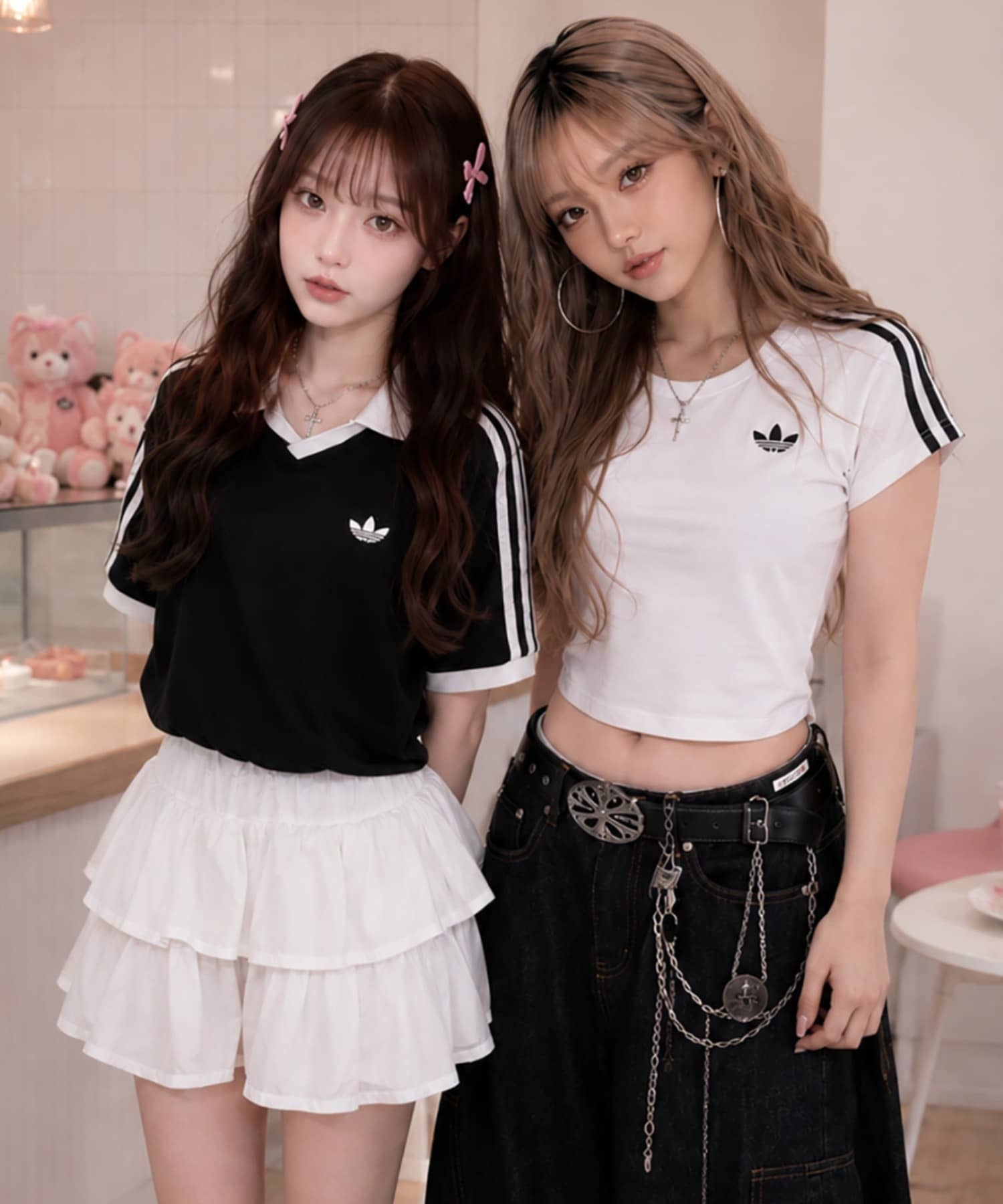 割引あり　8yards 大人気　レディース　半袖ポロシャツ&スカート　ブラック ≪adidas/アディダス≫パイル地半袖ポロシャツ/タオル生地 | SPINNS