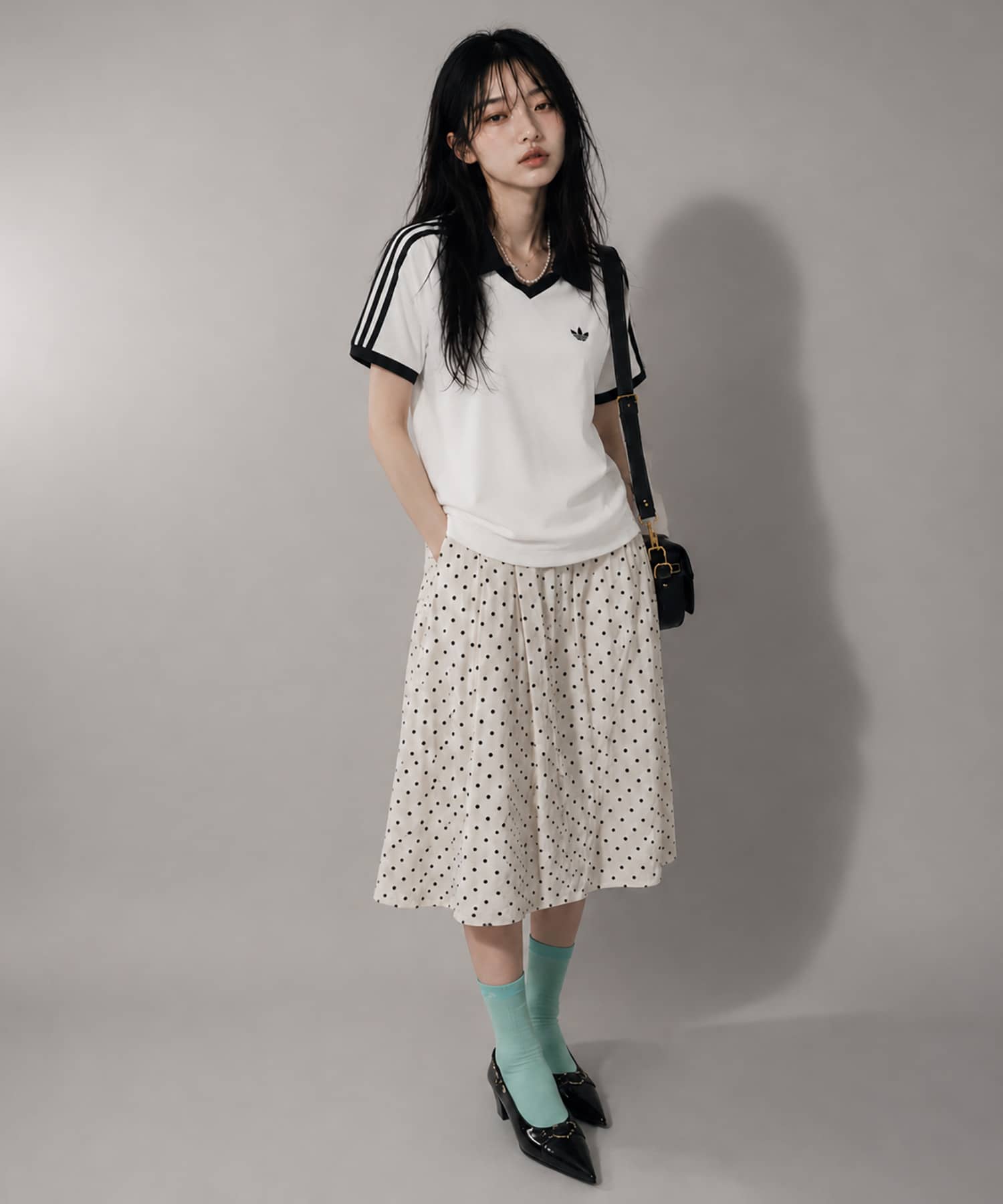 ≪adidas/アディダス≫パイル地半袖ポロシャツ/タオル生地 | SPINNS