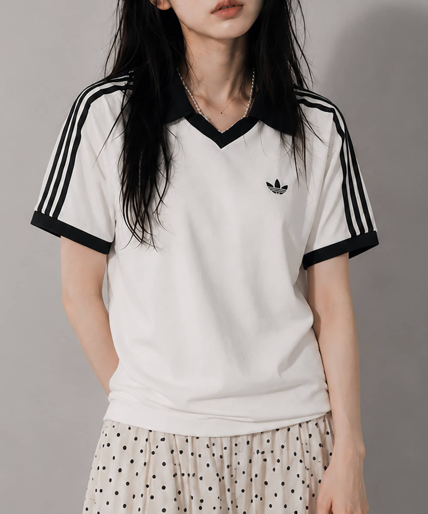 ≪adidas/アディダス≫パイル地半袖ポロシャツ/タオル生地 | SPINNS