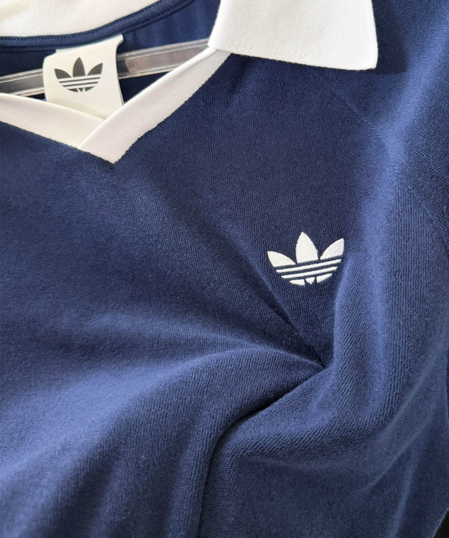 72%OFF】≪adidas/アディダス≫パイル地半袖ポロシャツ/タオル生地