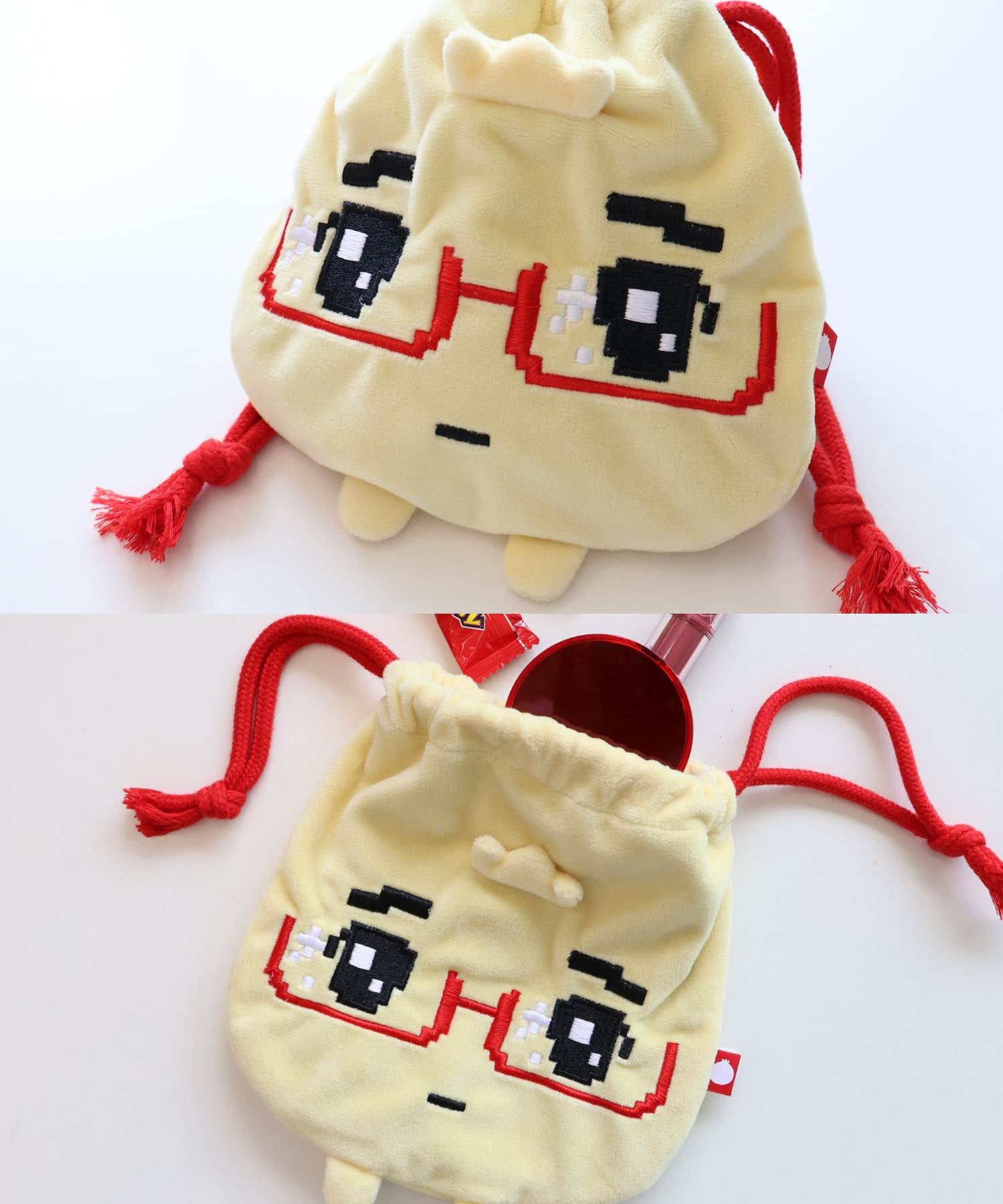 メガネ餃子』 ぬいぐるみ巾着ポーチ | SPINNS WEB STORE | SPINNS