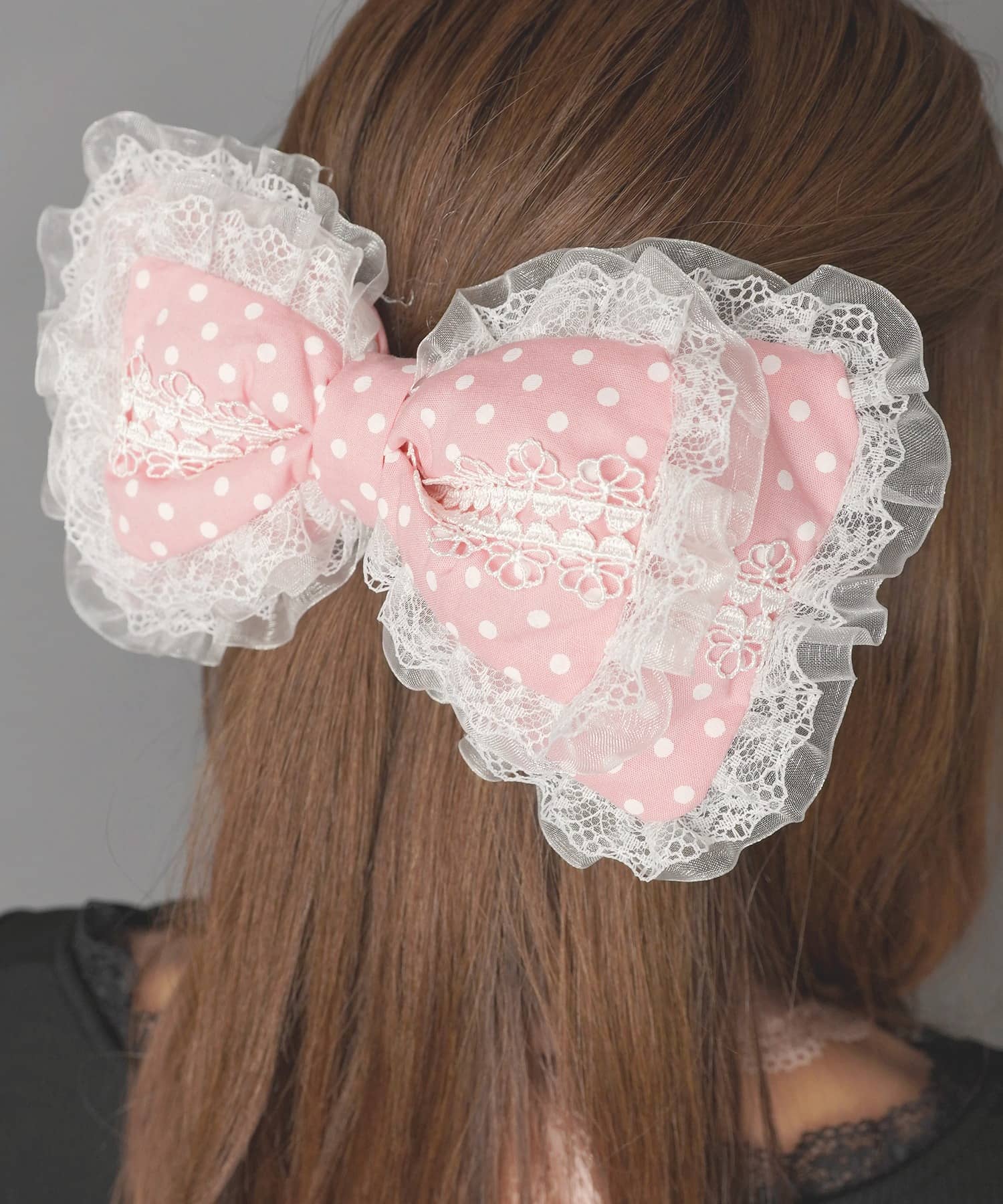 ドットヘアクリップ/レースリボン | SPINNS WEB STORE | SPINNS