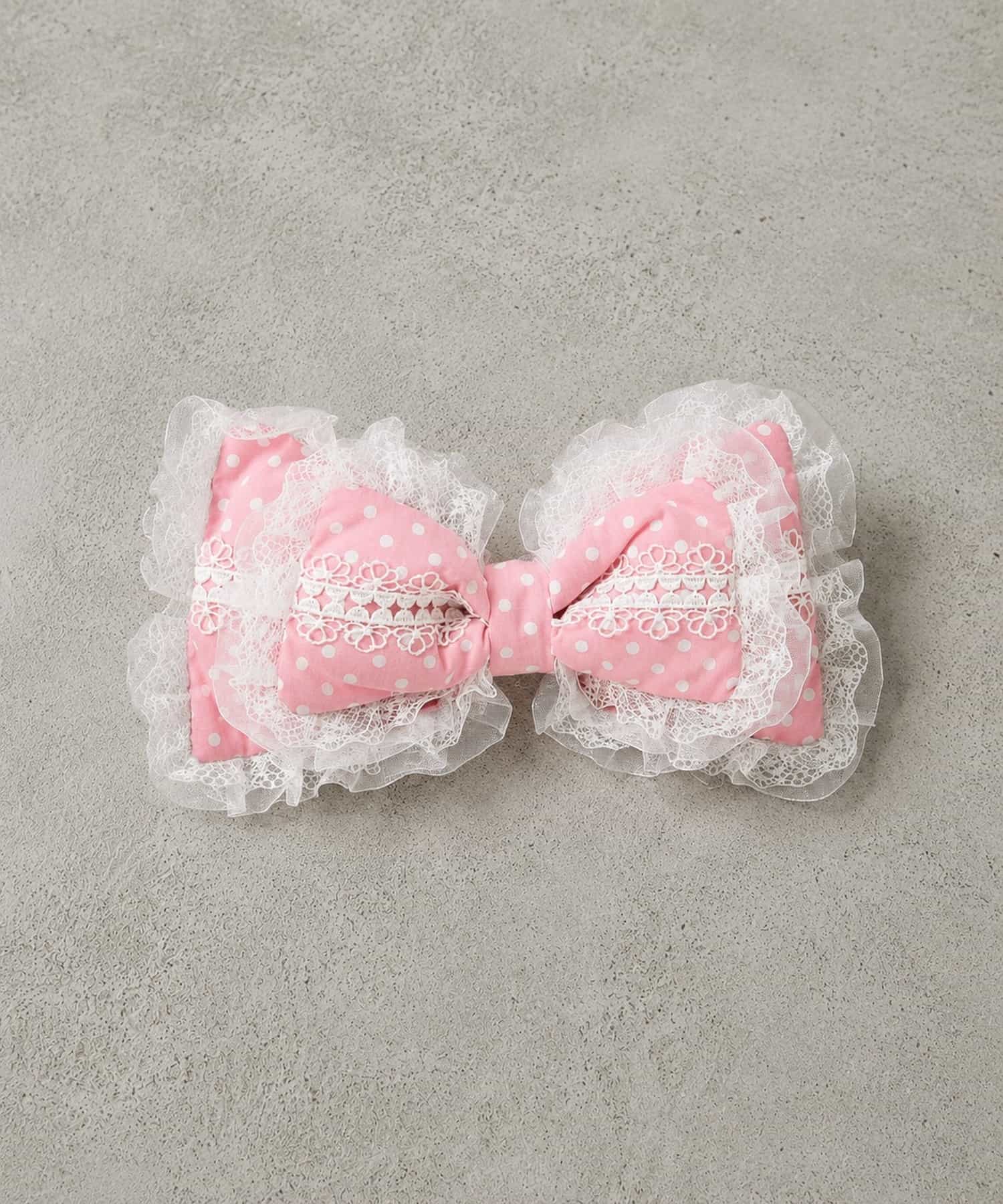 ミクの嫁　ピンクレースベアトップ リボン付き ドットヘアクリップ/レースリボン | SPINNS WEB STORE | SPINNS