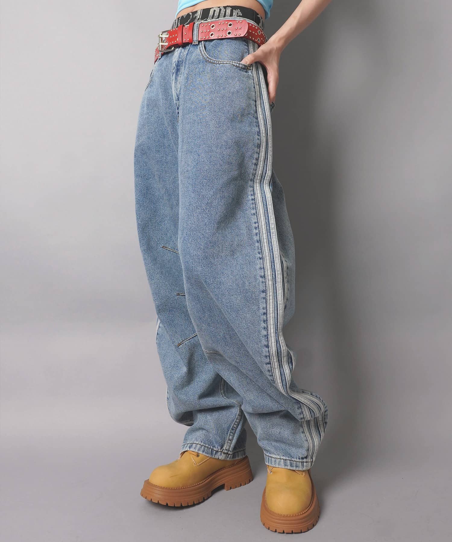 ≪adidas/アディダス≫デニムカーブパンツ | SPINNS WEB STORE